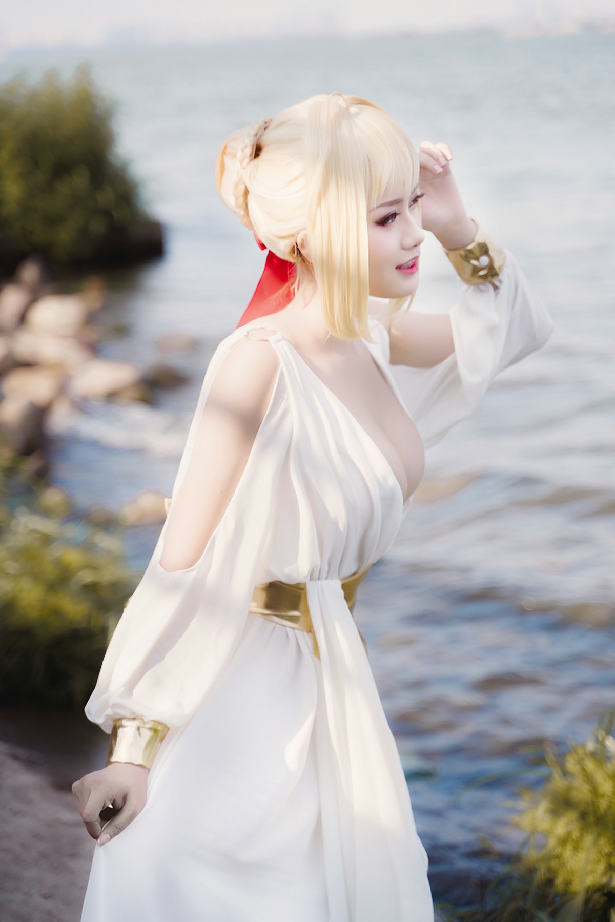 图片[27]-甜美女神 白裙飘逸难以抵挡的诱惑 – COSPLAY-小乔阁