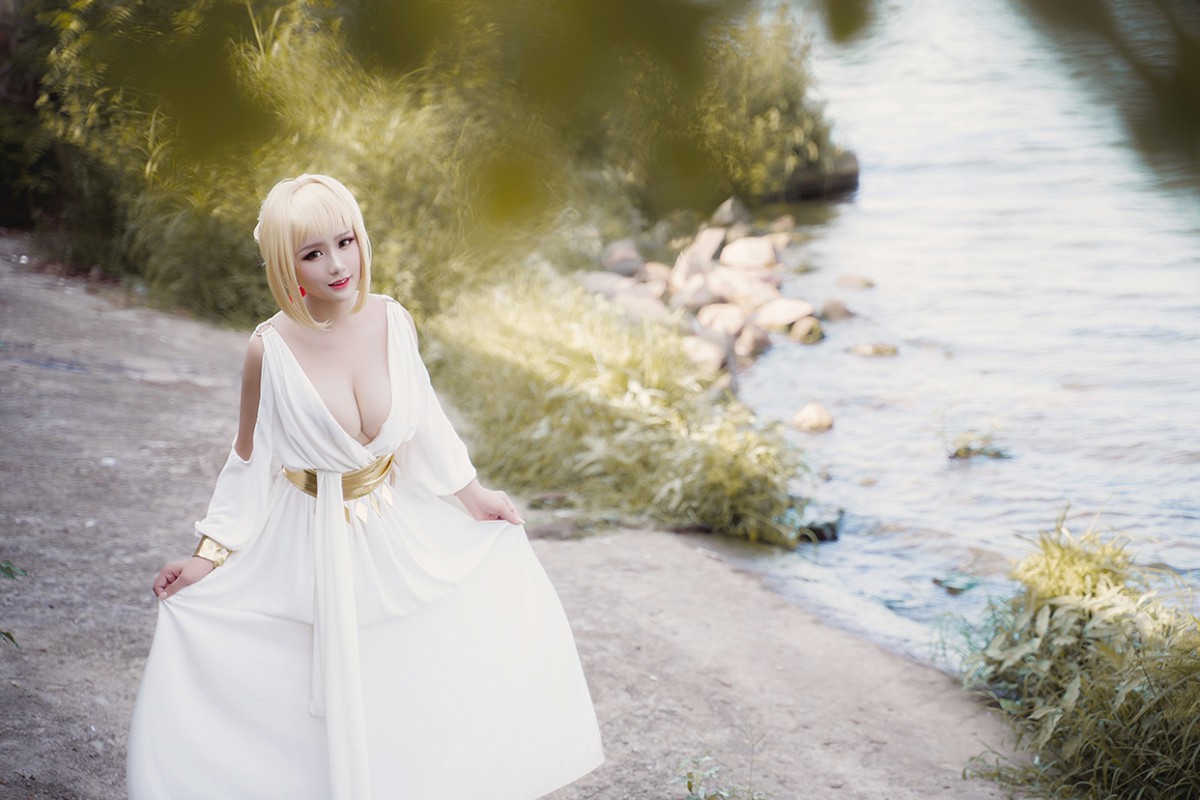 图片[29]-甜美女神 白裙飘逸难以抵挡的诱惑 – COSPLAY-小乔阁