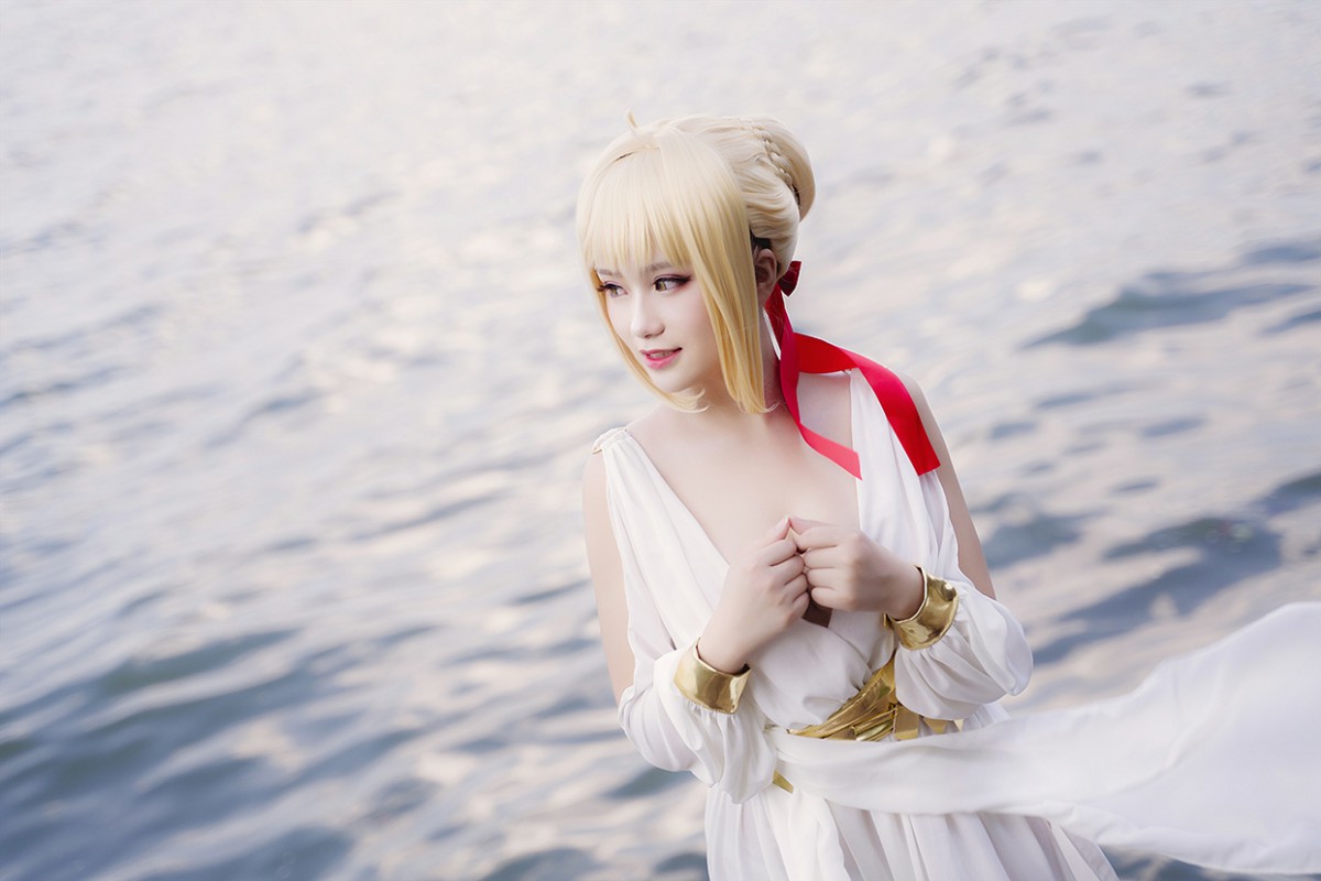 图片[32]-甜美女神 白裙飘逸难以抵挡的诱惑 – COSPLAY-小乔阁