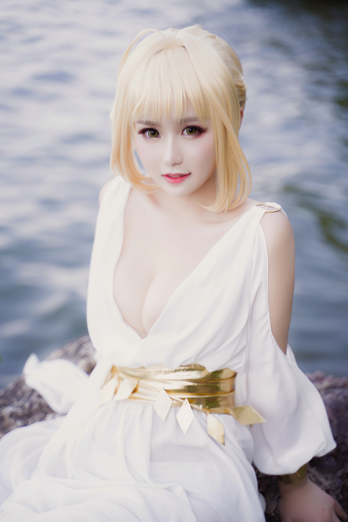 图片[33]-甜美女神 白裙飘逸难以抵挡的诱惑 – COSPLAY-小乔阁
