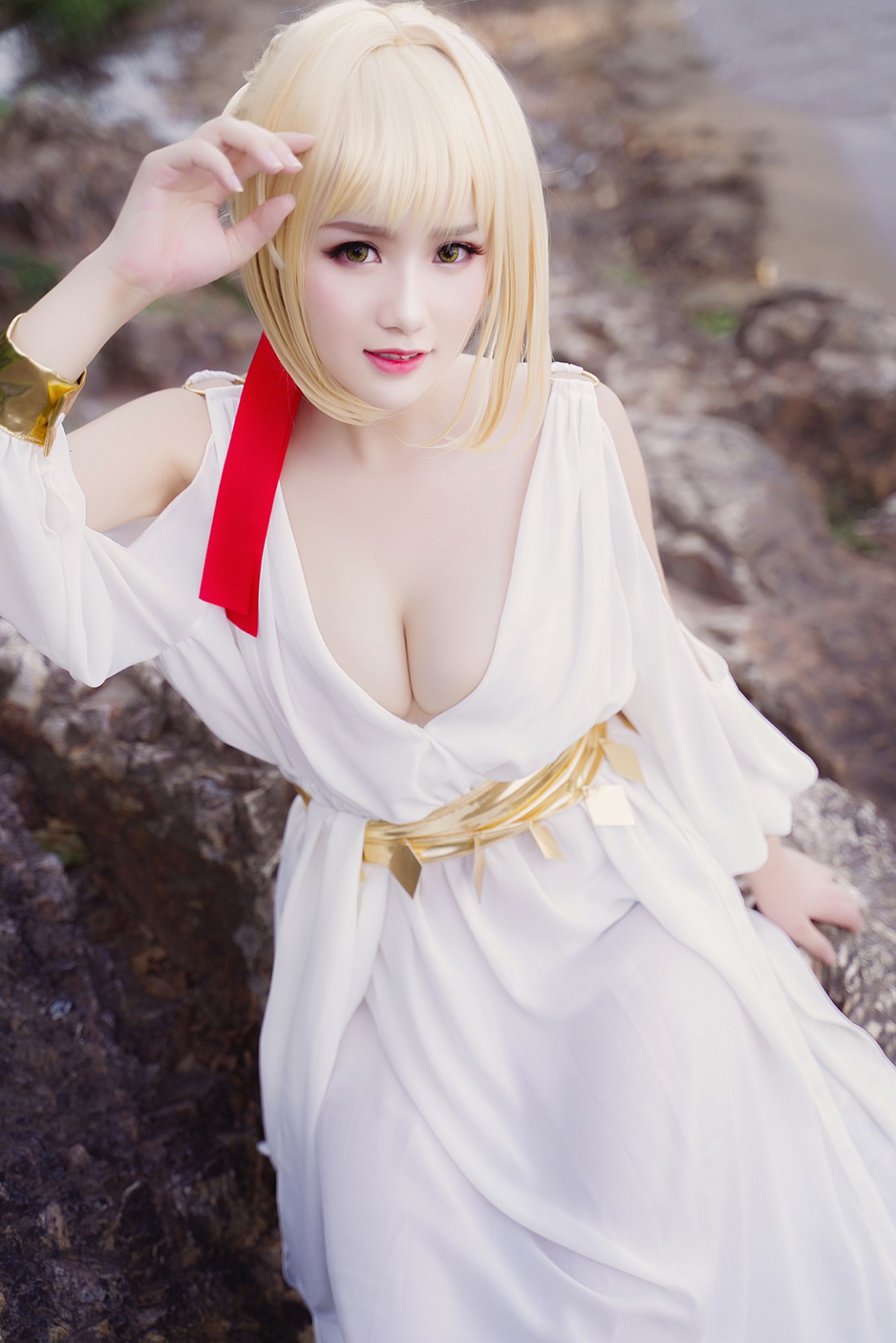 图片[39]-甜美女神 白裙飘逸难以抵挡的诱惑 – COSPLAY-小乔阁