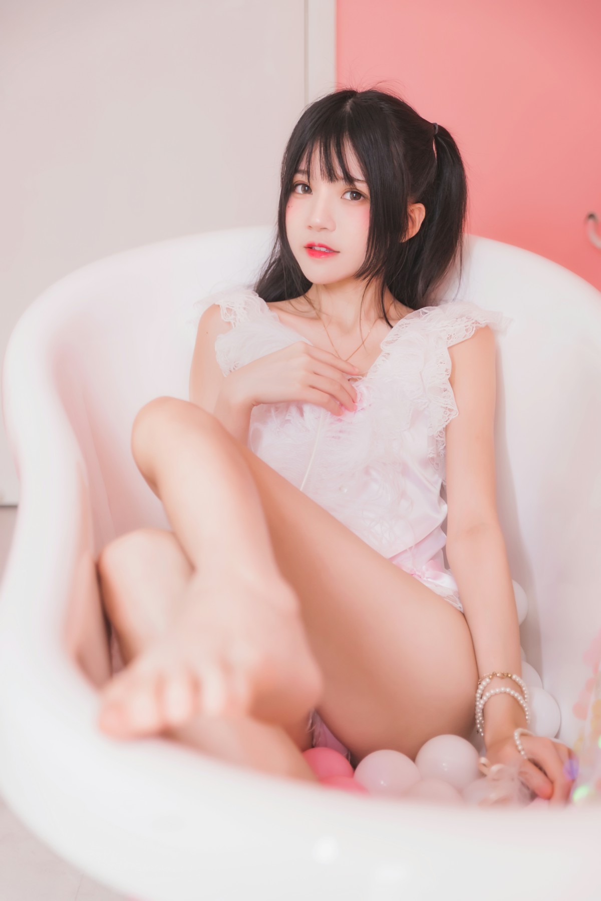 图片[10]-萝莉风COS 桜桃喵 –粉色浴缸 – COSPLAY-小乔阁