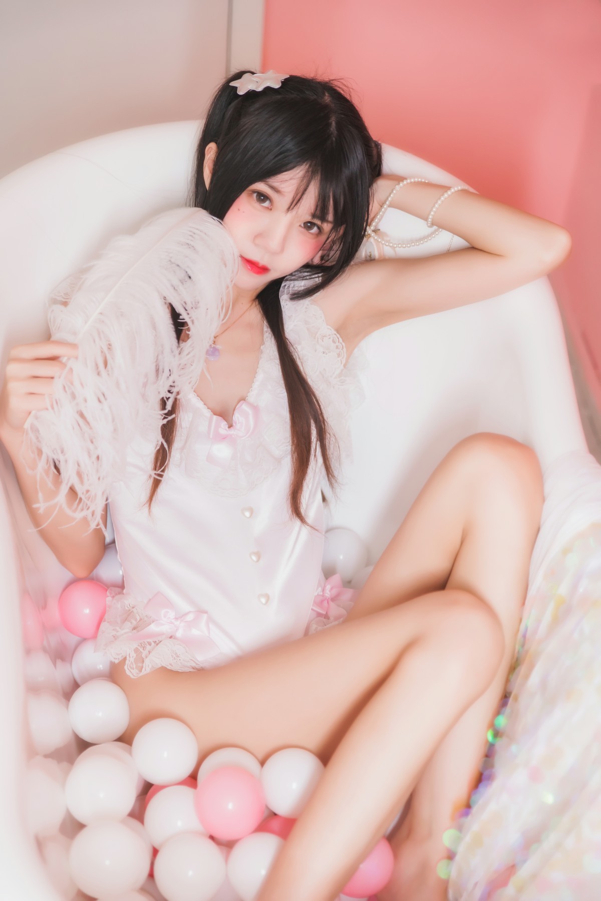 图片[16]-萝莉风COS 桜桃喵 –粉色浴缸 – COSPLAY-小乔阁