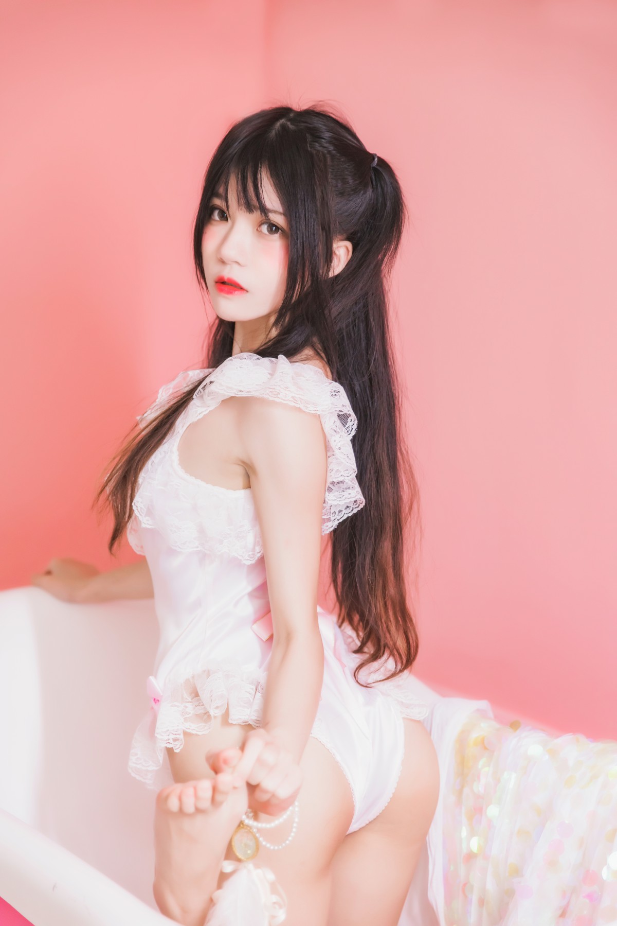 图片[18]-萝莉风COS 桜桃喵 –粉色浴缸 – COSPLAY-小乔阁