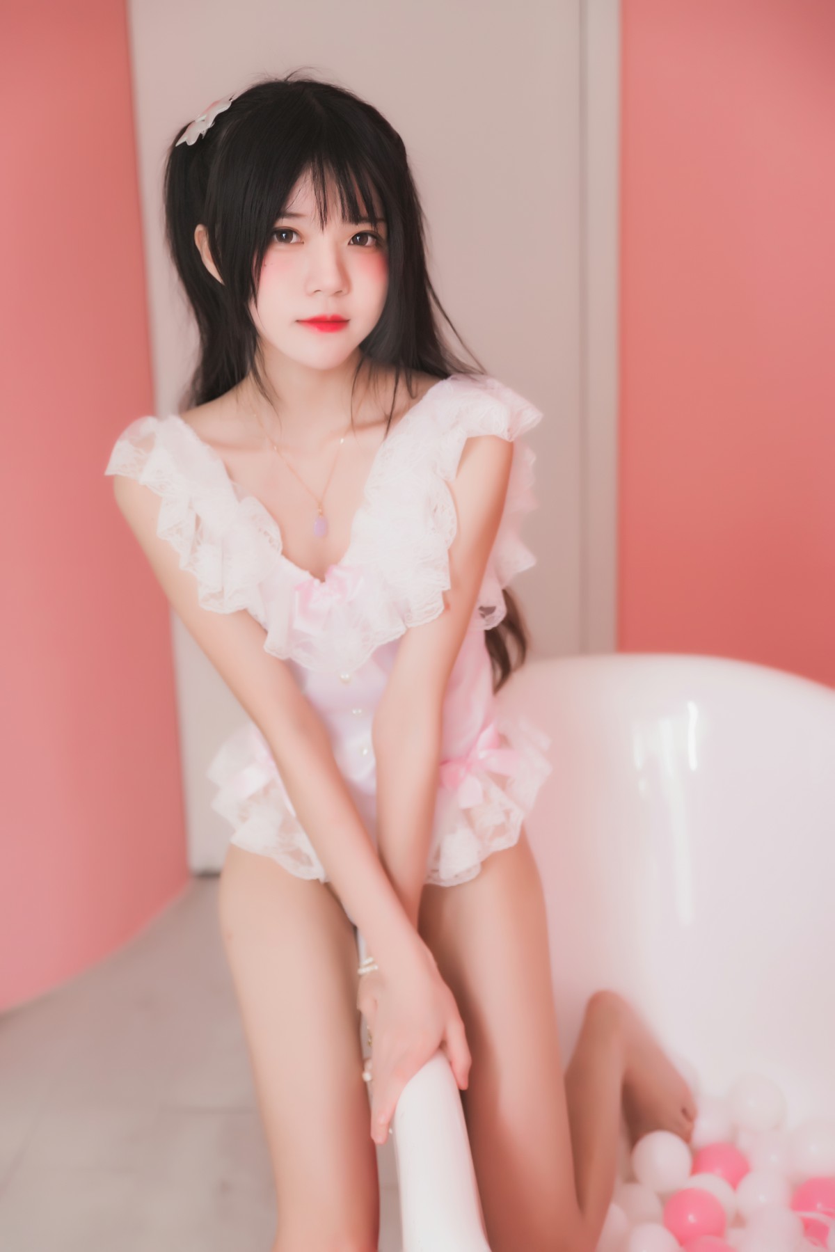 图片[24]-萝莉风COS 桜桃喵 –粉色浴缸 – COSPLAY-小乔阁