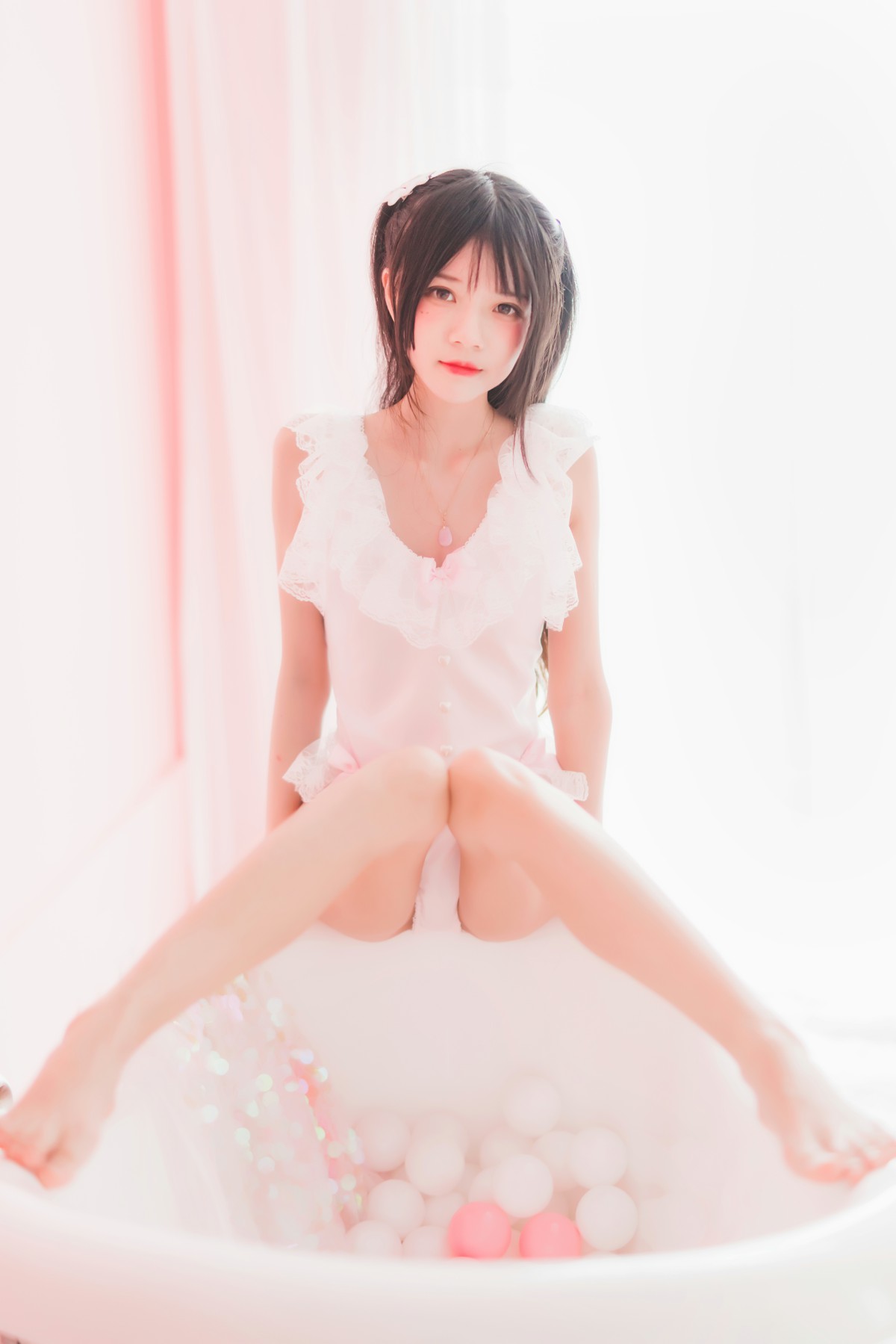 图片[39]-萝莉风COS 桜桃喵 –粉色浴缸 – COSPLAY-小乔阁