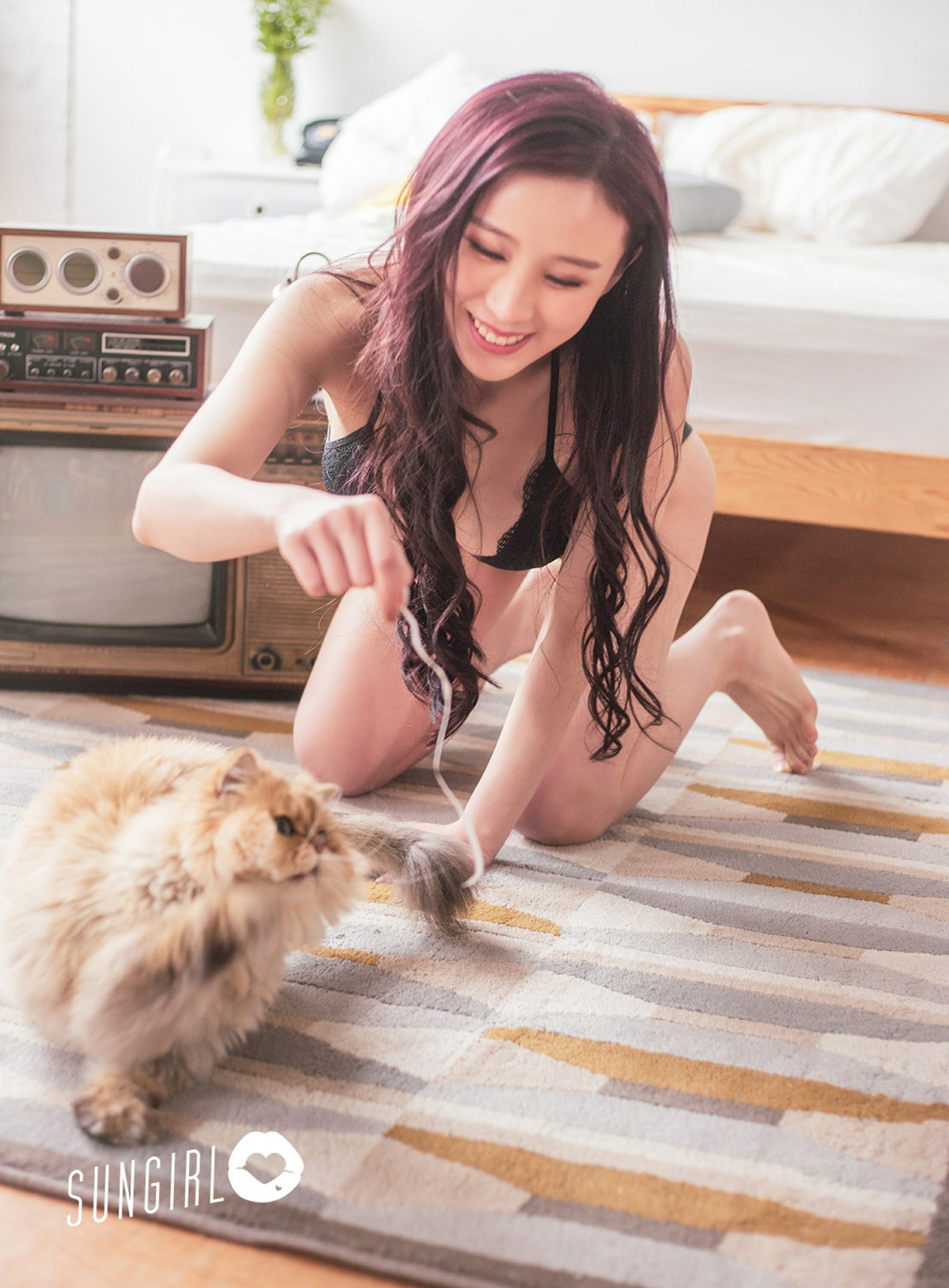 [SUNGIRL阳光宝贝]NO.009 黑色诱惑！蔓蔓宠爱你写真 黄蔓蔓Irenea – COSPLAY-小乔阁