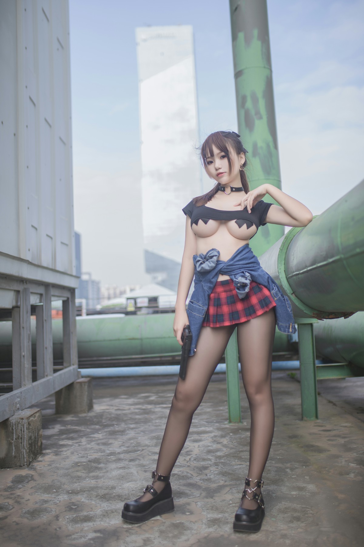 图片[23]-性感人气COSER Yoko宅夏Cos – 红色格子 – COSPLAY-小乔阁