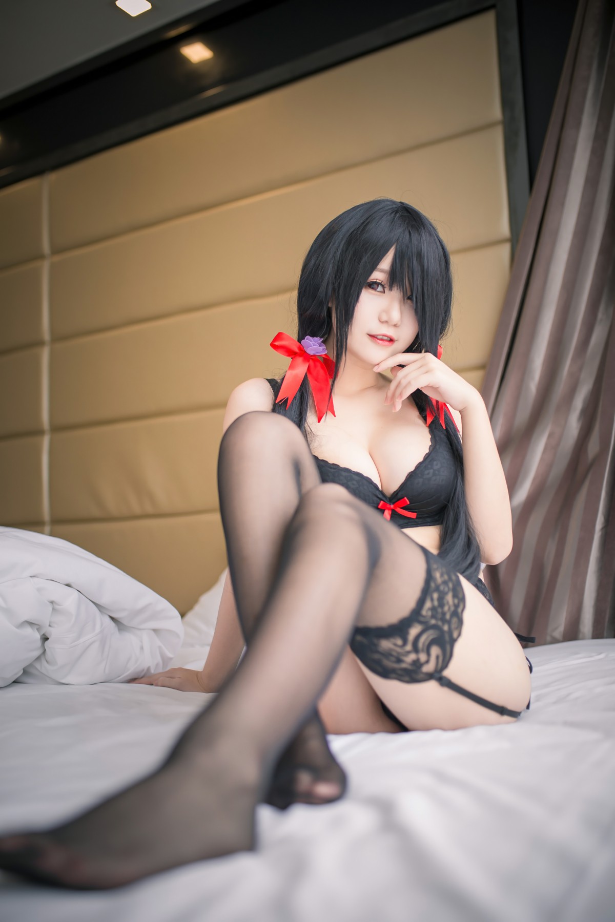 图片[3]-性感人气COSER Yoko宅夏Cos – 狂三内衣 – COSPLAY-小乔阁
