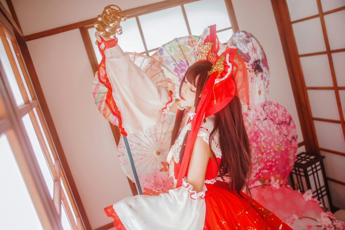 图片[4]-萝莉风COS 桜桃喵 – 灵梦 新年快乐 – COSPLAY-小乔阁