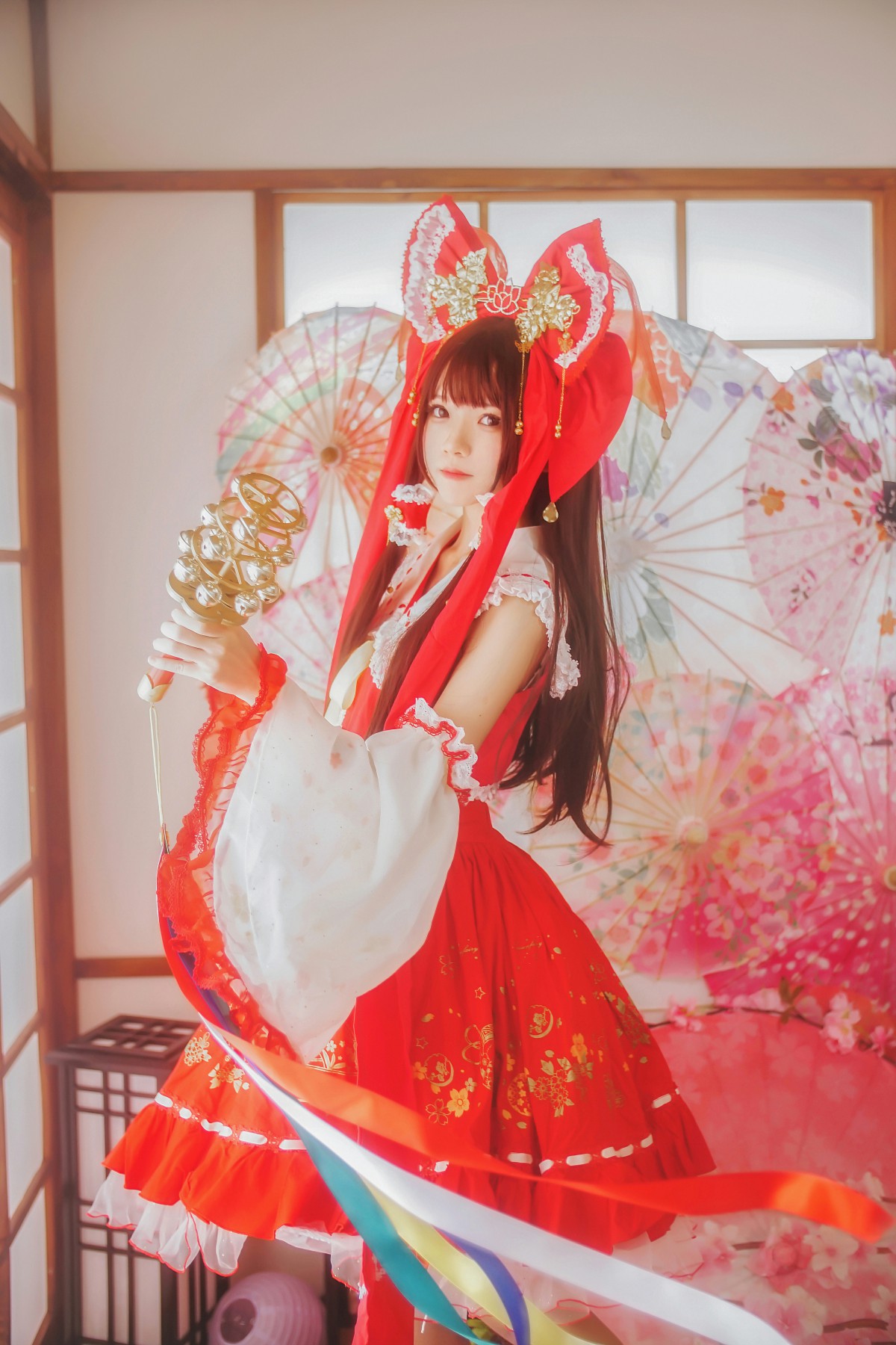 图片[6]-萝莉风COS 桜桃喵 – 灵梦 新年快乐 – COSPLAY-小乔阁