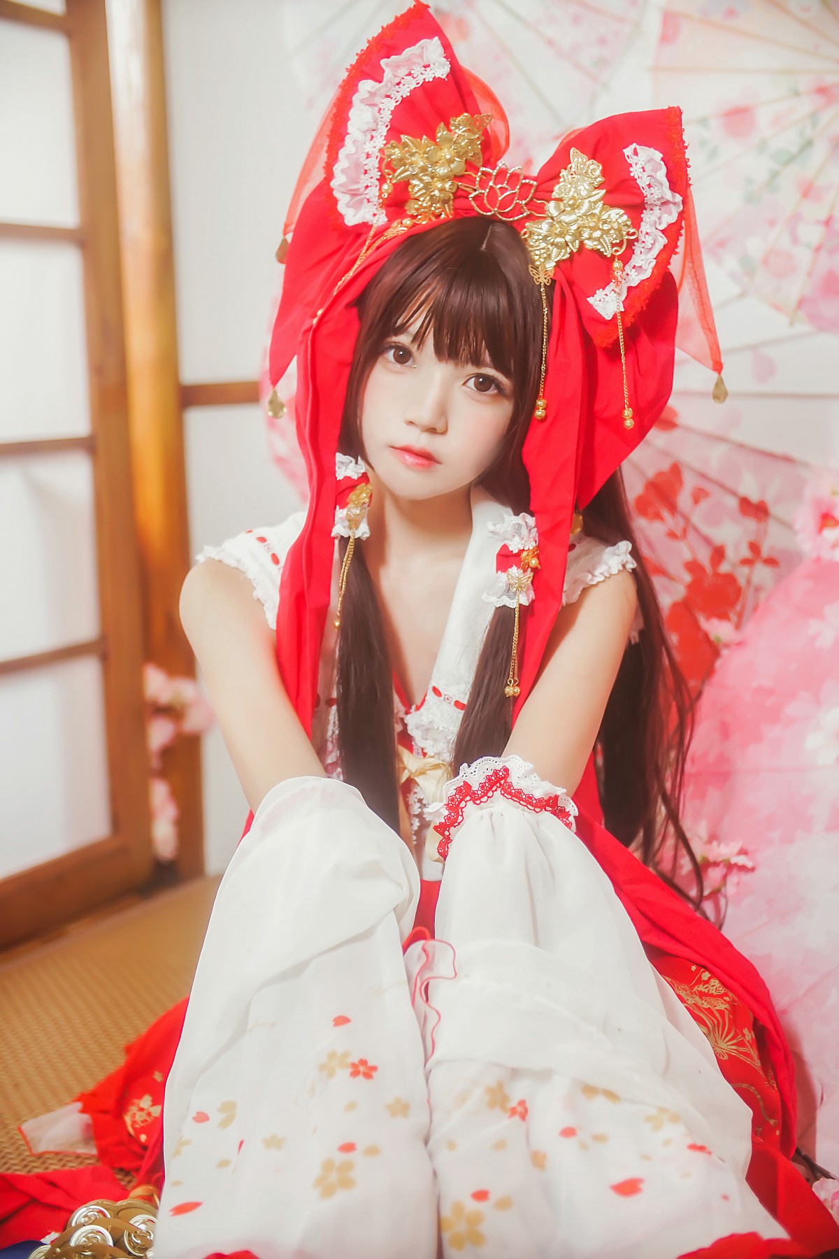 图片[15]-萝莉风COS 桜桃喵 – 灵梦 新年快乐 – COSPLAY-小乔阁