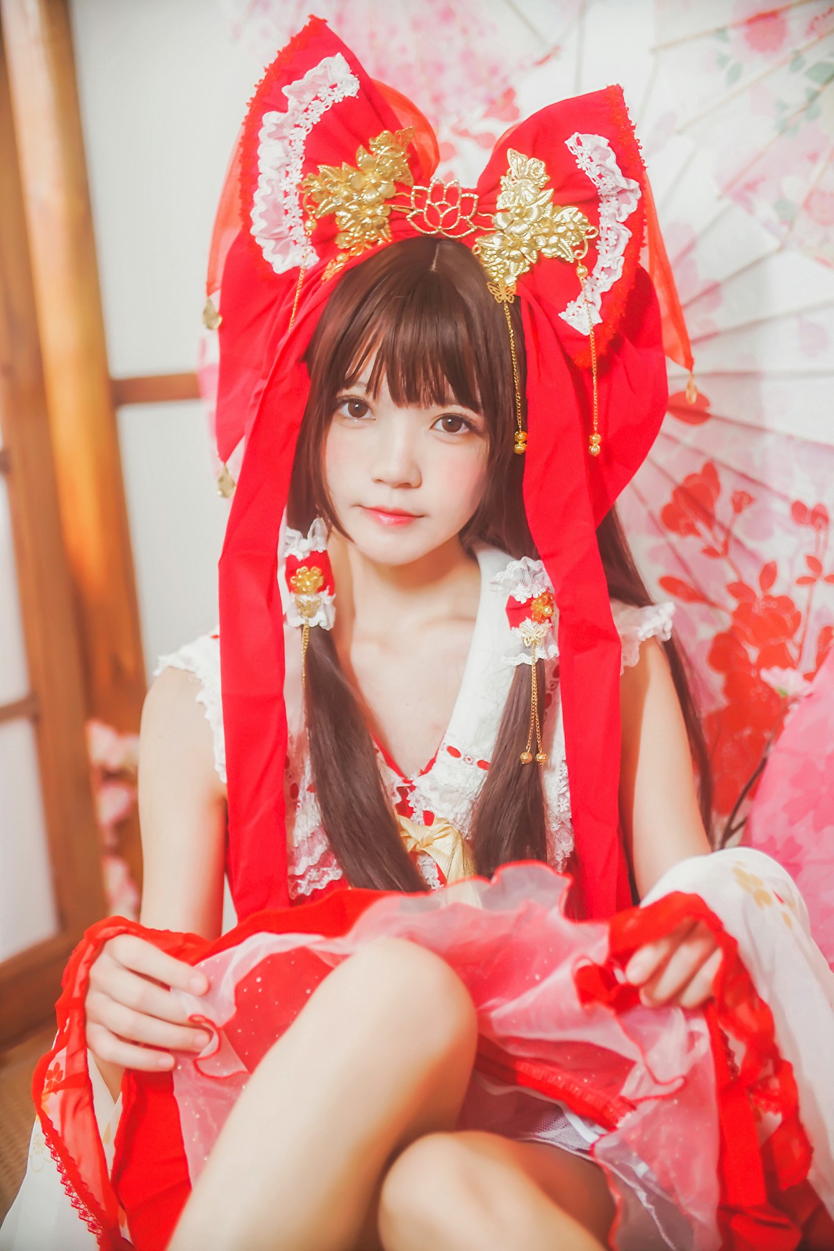 图片[16]-萝莉风COS 桜桃喵 – 灵梦 新年快乐 – COSPLAY-小乔阁
