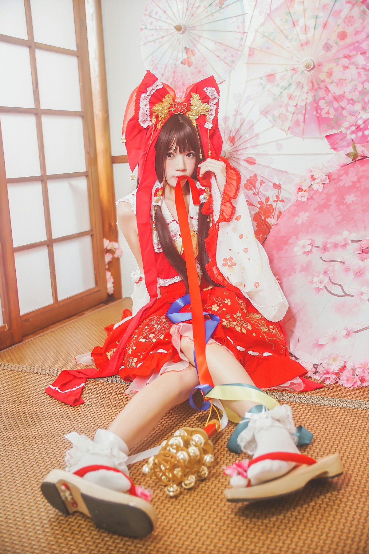 图片[18]-萝莉风COS 桜桃喵 – 灵梦 新年快乐 – COSPLAY-小乔阁