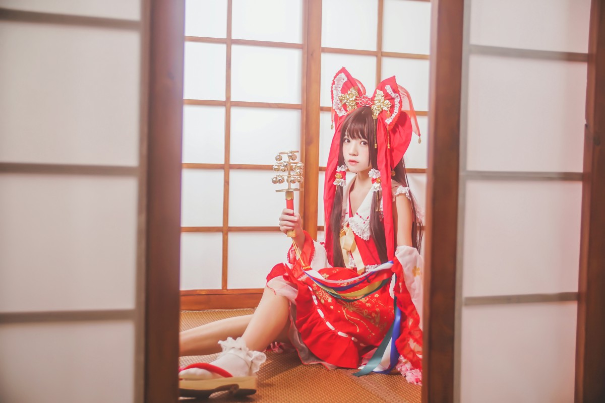 图片[19]-萝莉风COS 桜桃喵 – 灵梦 新年快乐 – COSPLAY-小乔阁