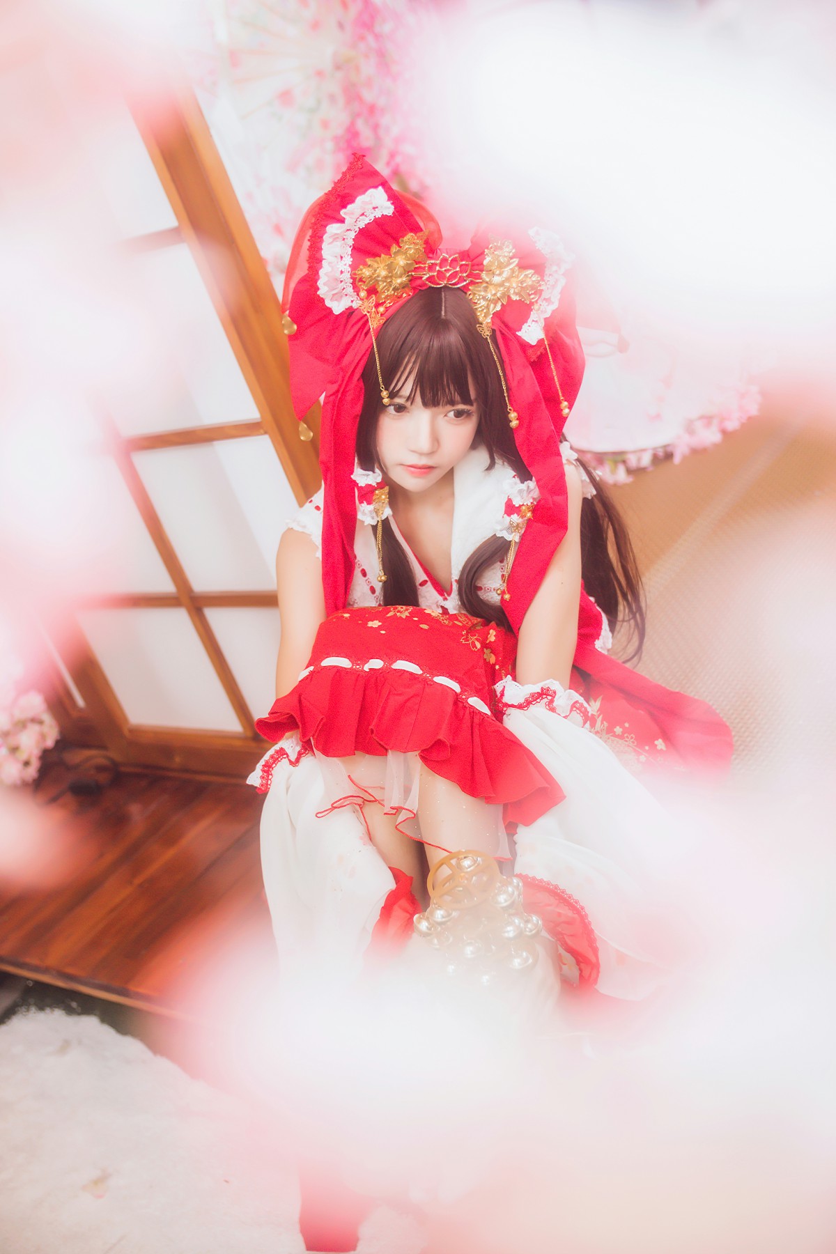 图片[23]-萝莉风COS 桜桃喵 – 灵梦 新年快乐 – COSPLAY-小乔阁