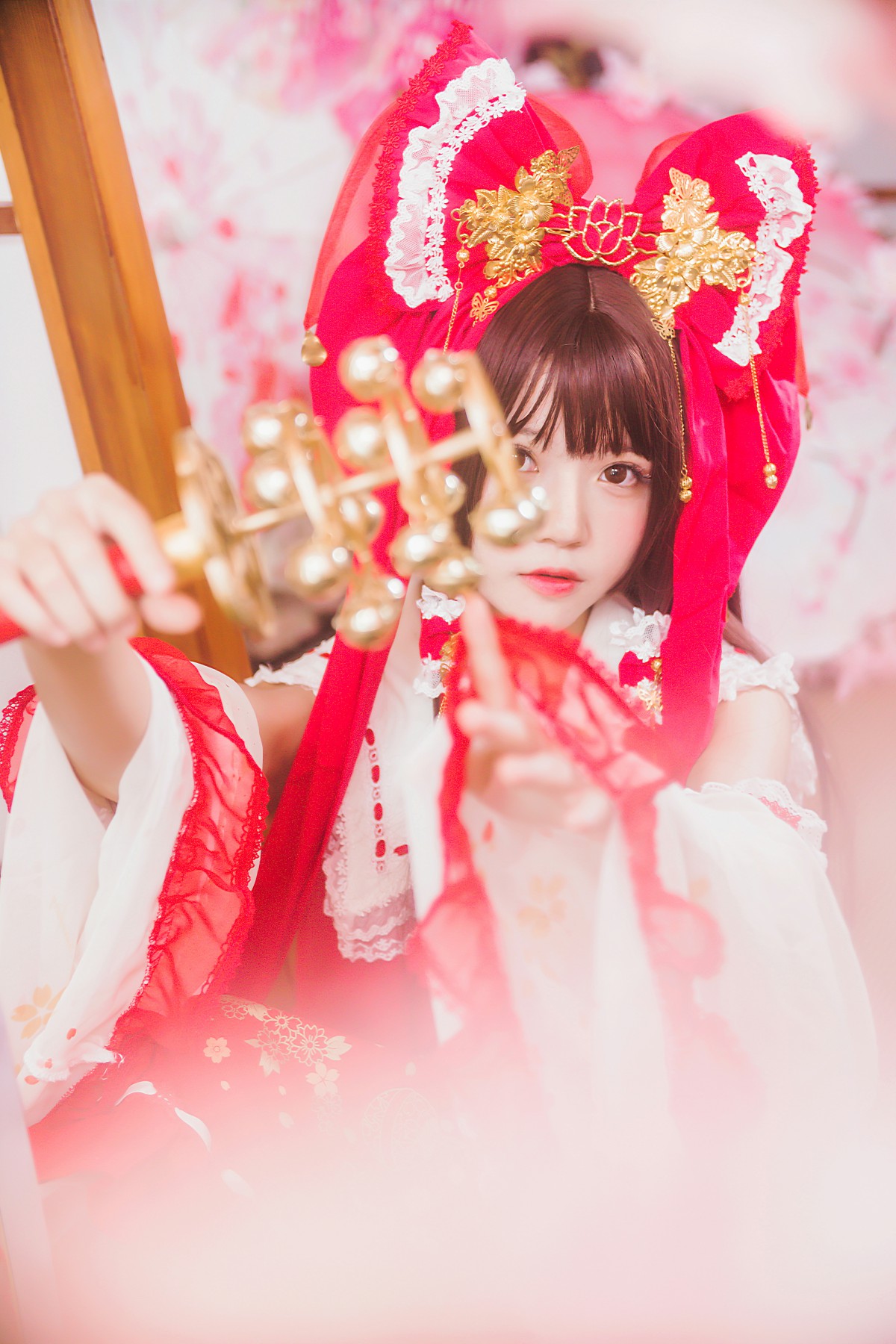 图片[25]-萝莉风COS 桜桃喵 – 灵梦 新年快乐 – COSPLAY-小乔阁