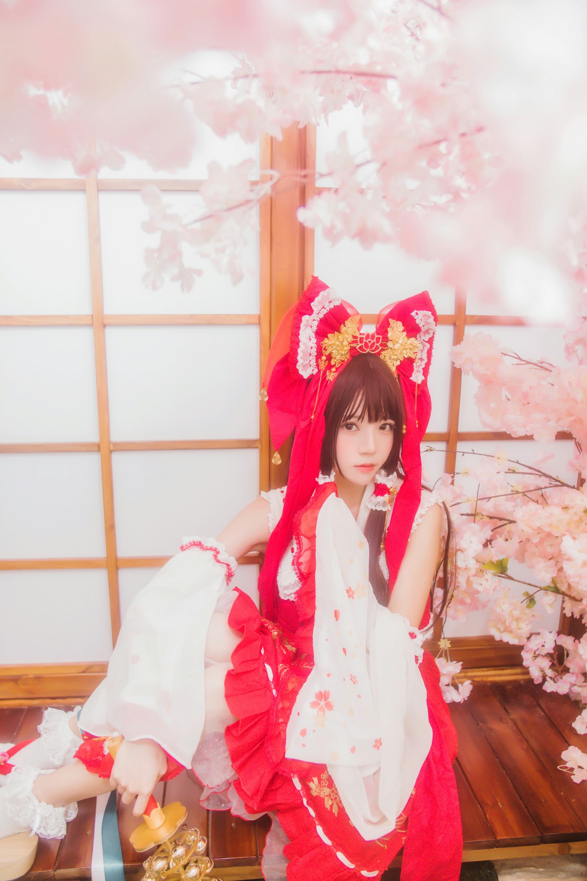 图片[29]-萝莉风COS 桜桃喵 – 灵梦 新年快乐 – COSPLAY-小乔阁
