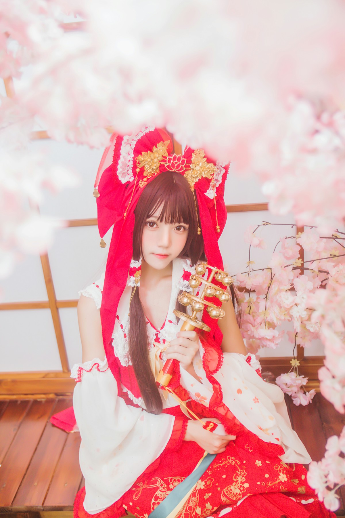 图片[30]-萝莉风COS 桜桃喵 – 灵梦 新年快乐 – COSPLAY-小乔阁