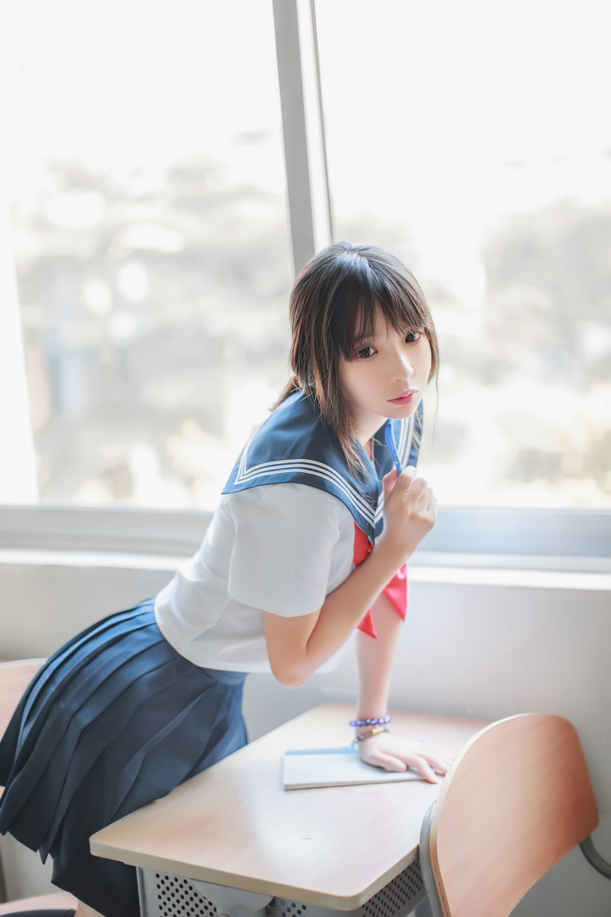 图片[3]-COS美女 疯猫ss – 同桌的水手服 – COSPLAY-小乔阁