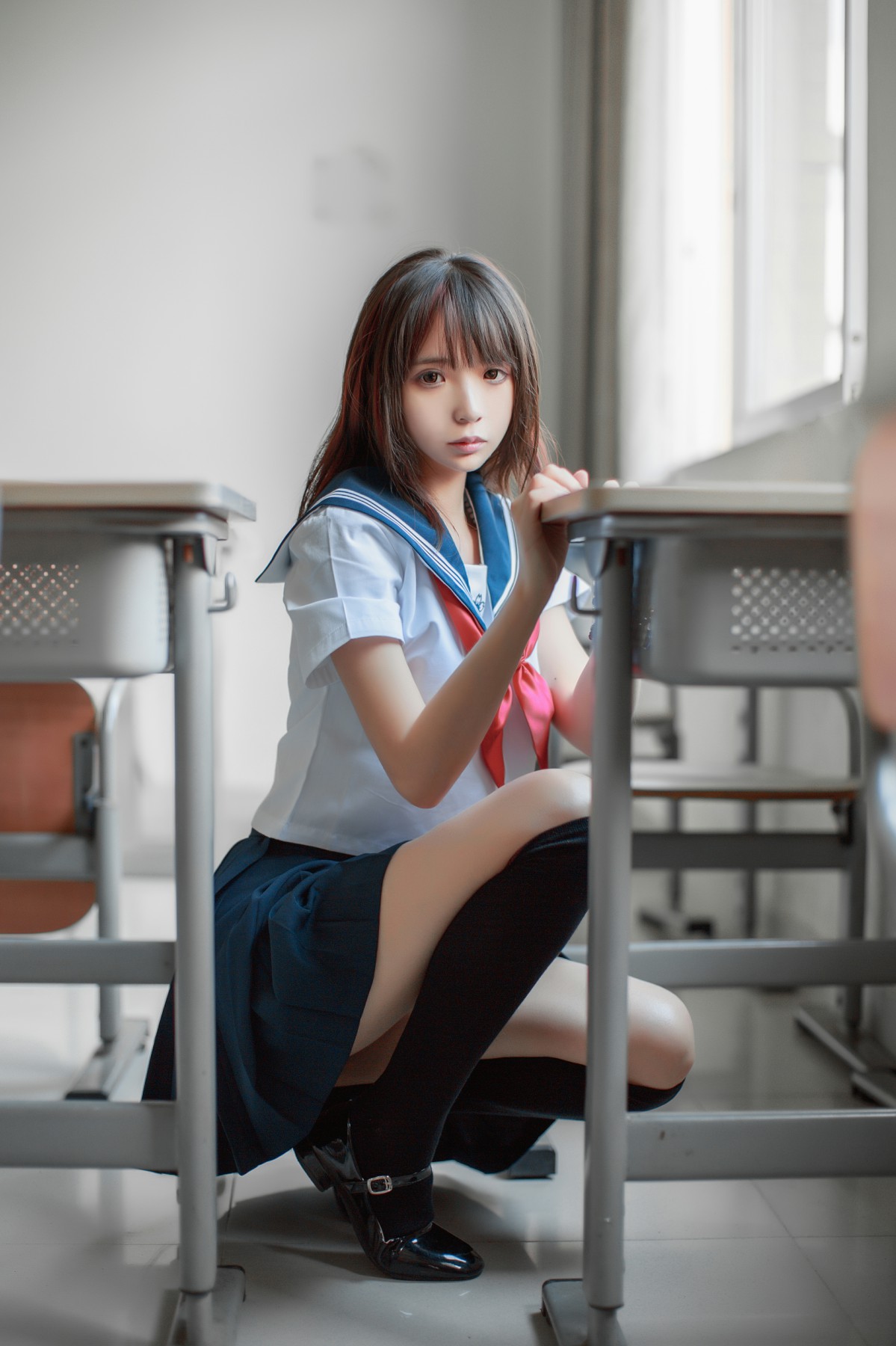 图片[5]-COS美女 疯猫ss – 同桌的水手服 – COSPLAY-小乔阁