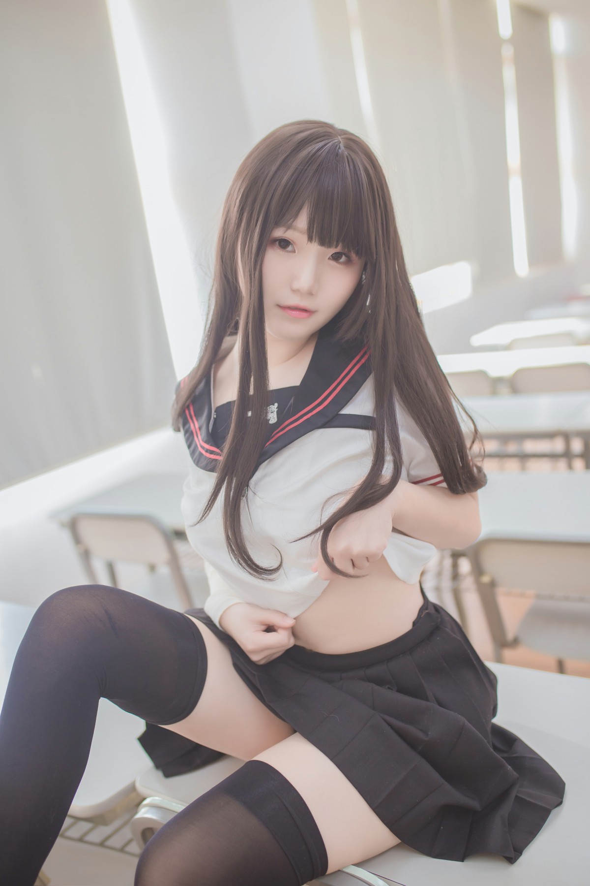 图片[23]-性感人气COSER Yoko宅夏Cos – 黑丝JK – COSPLAY-小乔阁