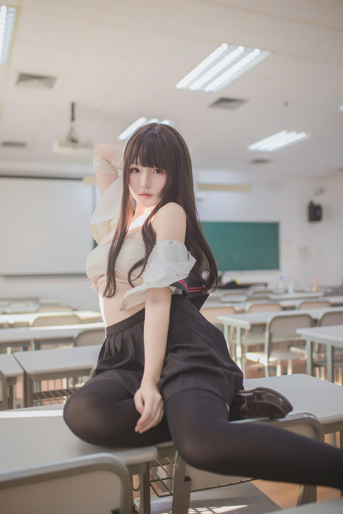 图片[25]-性感人气COSER Yoko宅夏Cos – 黑丝JK – COSPLAY-小乔阁