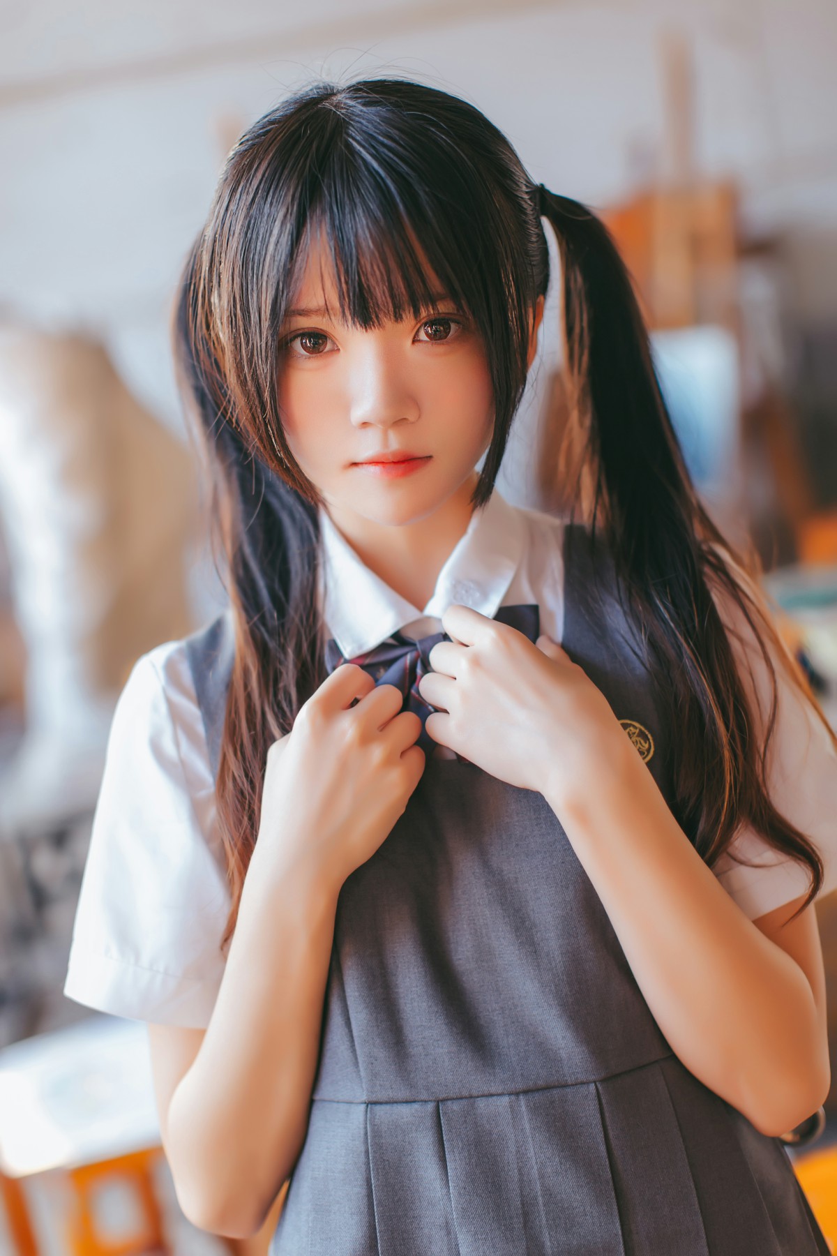 图片[17]-萝莉风COS 桜桃喵 – 画室少女 – COSPLAY-小乔阁