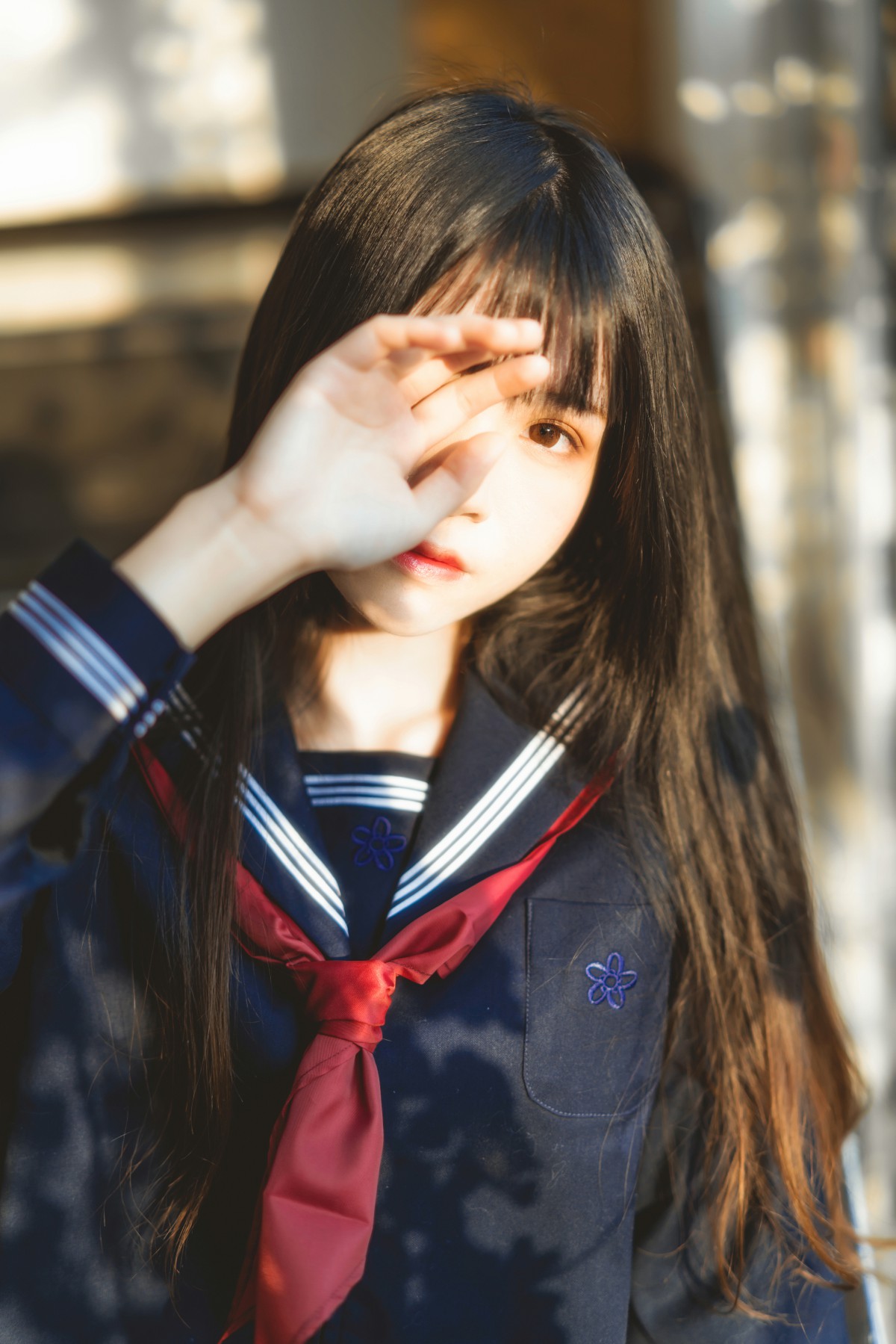 图片[3]-萝莉风COS 桜桃喵 – 黑色水手服 – COSPLAY-小乔阁