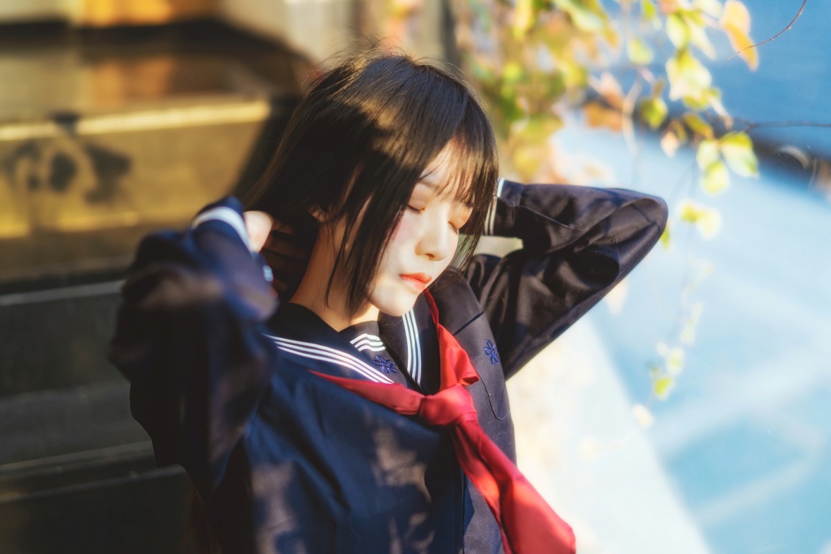 图片[15]-萝莉风COS 桜桃喵 – 黑色水手服 – COSPLAY-小乔阁