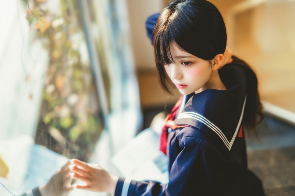 图片[18]-萝莉风COS 桜桃喵 – 黑色水手服 – COSPLAY-小乔阁