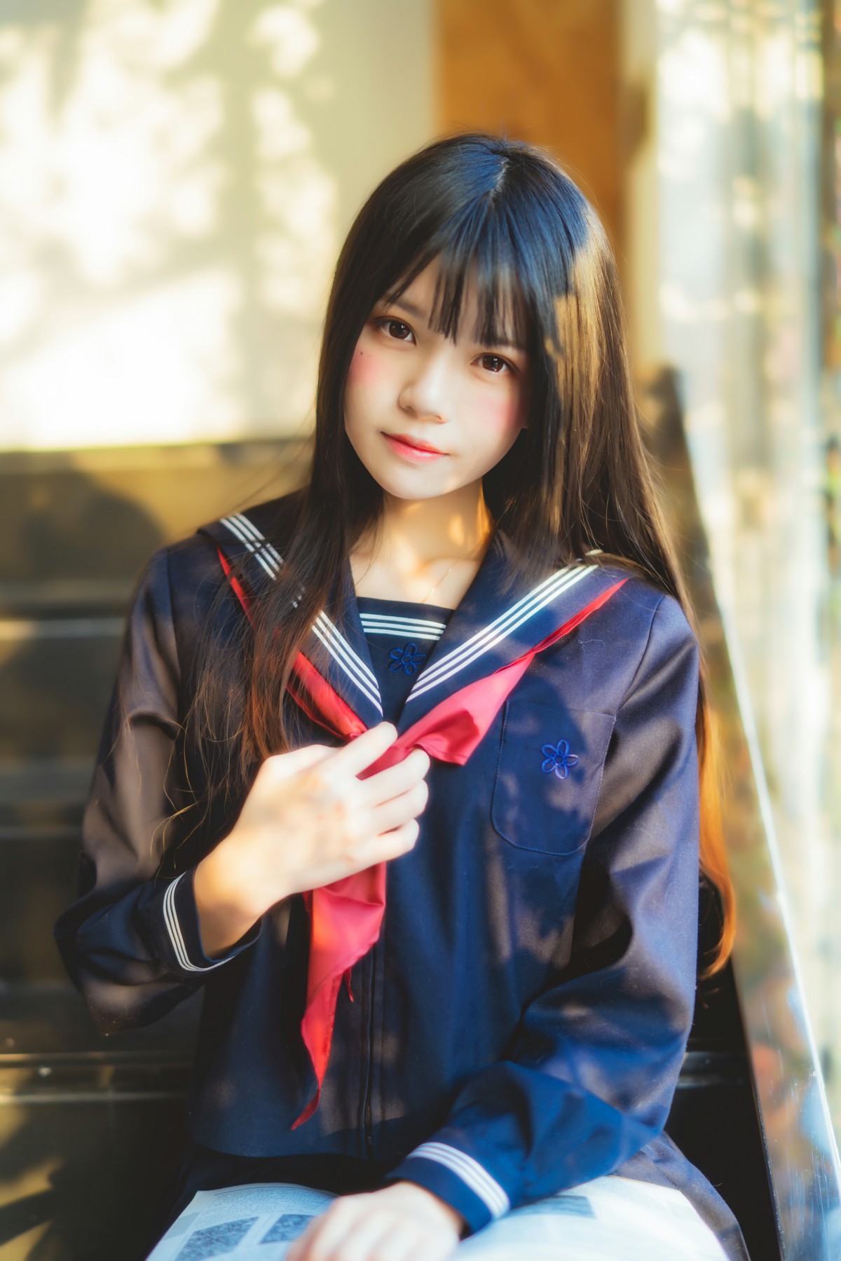 图片[22]-萝莉风COS 桜桃喵 – 黑色水手服 – COSPLAY-小乔阁