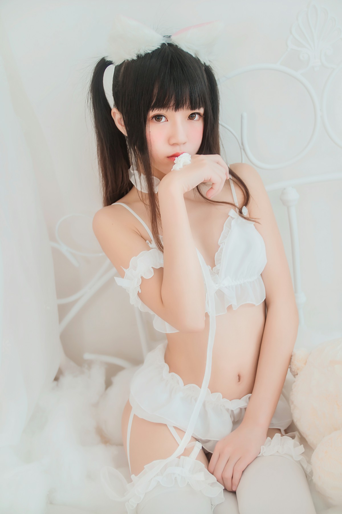 图片[2]-萝莉风COS 桜桃喵 – 白猫 – COSPLAY-小乔阁