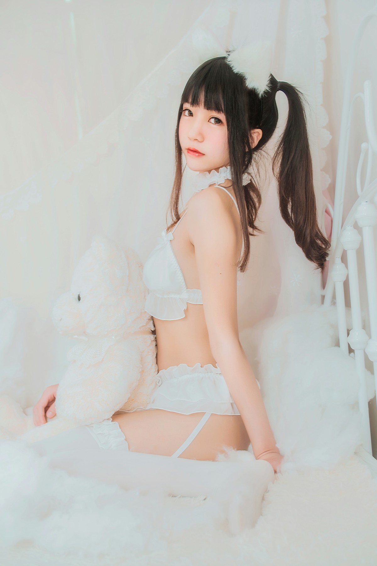 图片[12]-萝莉风COS 桜桃喵 – 白猫 – COSPLAY-小乔阁
