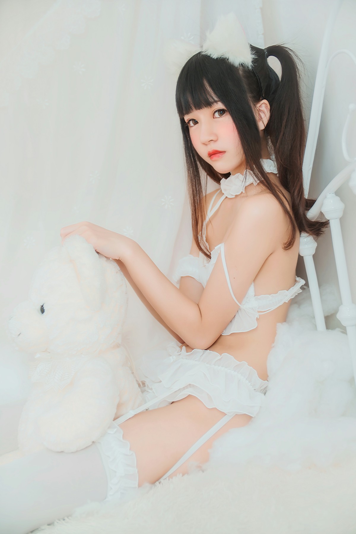 图片[13]-萝莉风COS 桜桃喵 – 白猫 – COSPLAY-小乔阁