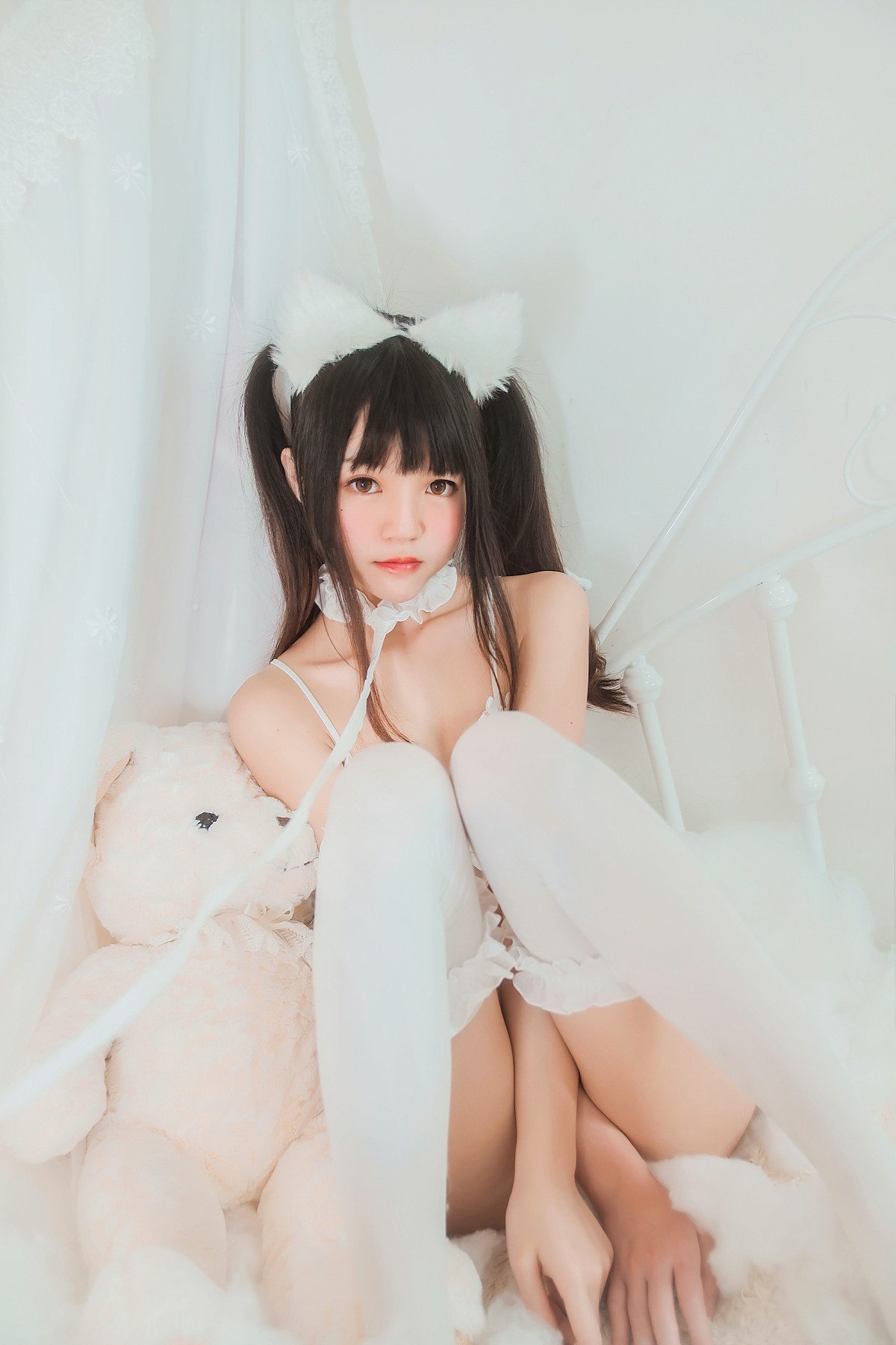 图片[15]-萝莉风COS 桜桃喵 – 白猫 – COSPLAY-小乔阁