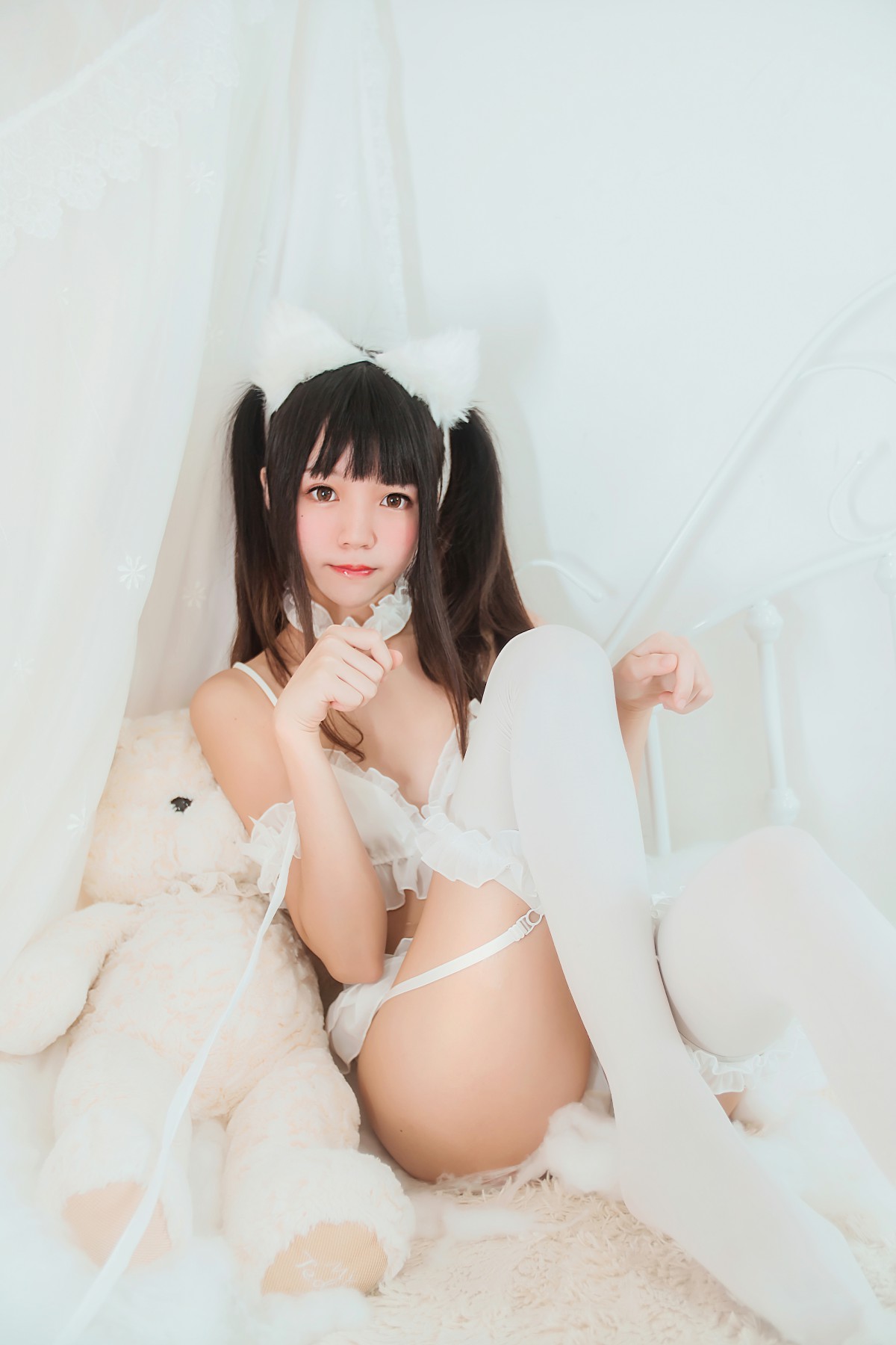 图片[16]-萝莉风COS 桜桃喵 – 白猫 – COSPLAY-小乔阁