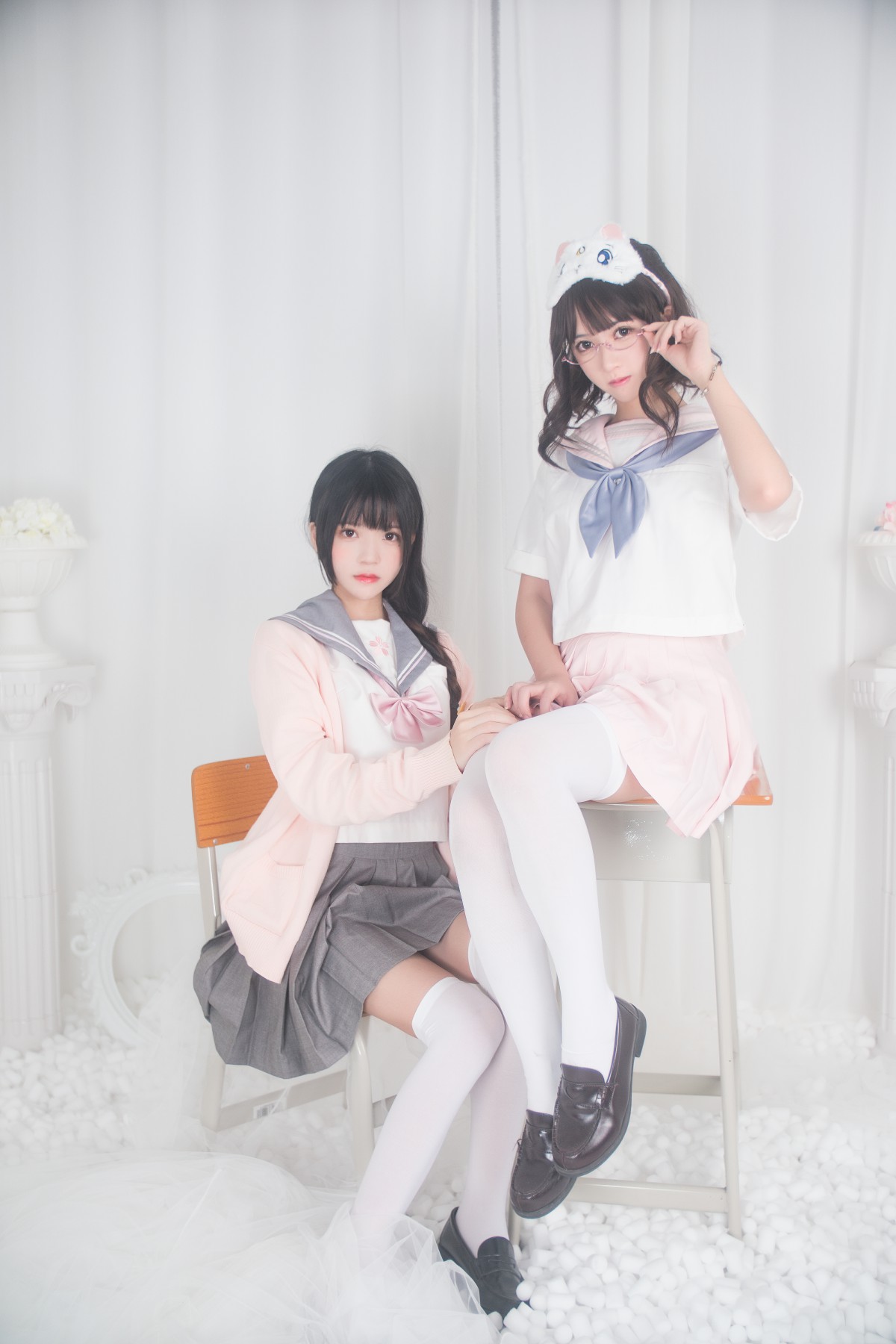 图片[2]-萝莉风COS 桜桃喵&amp;鳗鱼霏子 – 百合 – COSPLAY-小乔阁