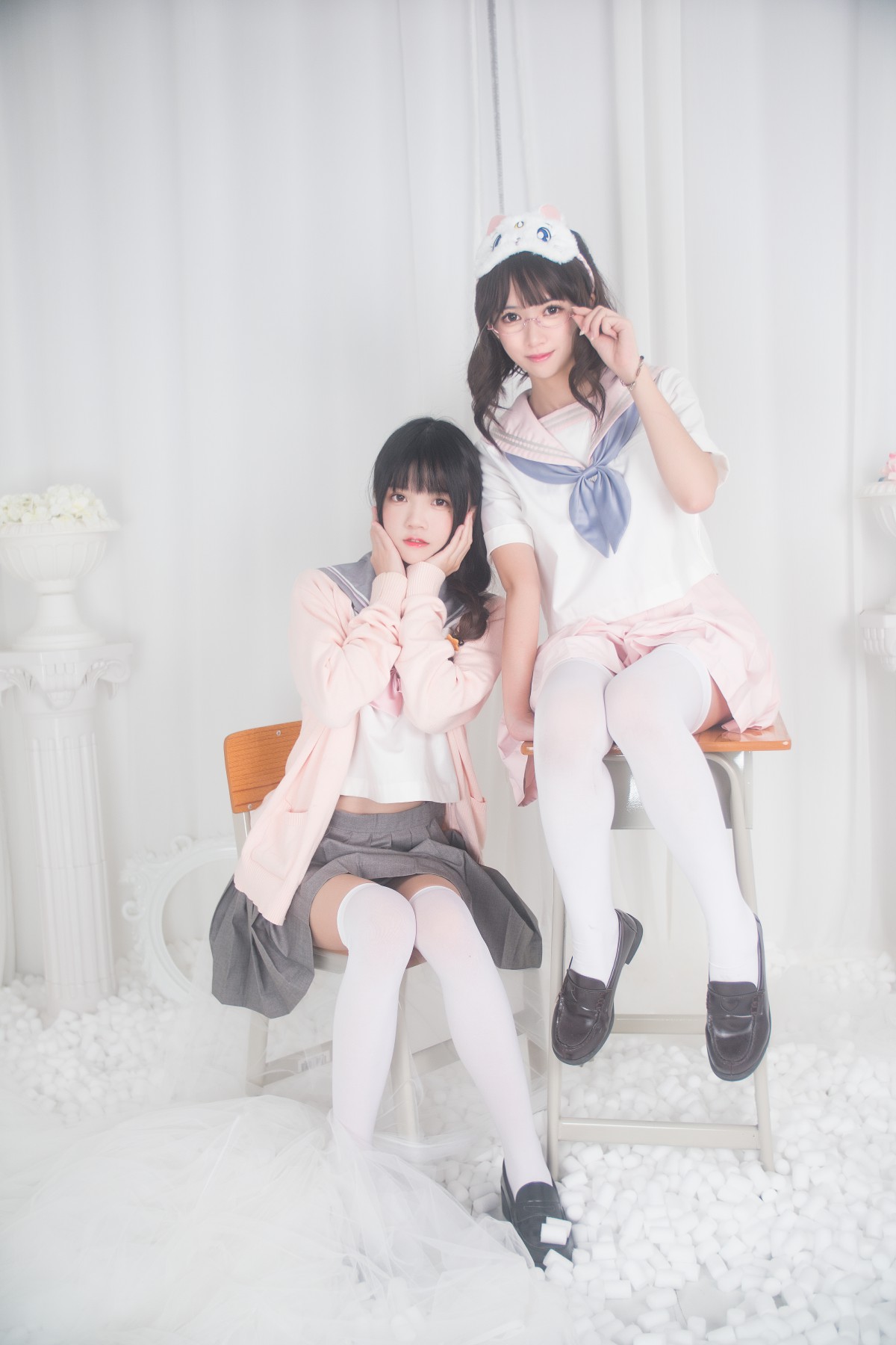 图片[6]-萝莉风COS 桜桃喵&amp;鳗鱼霏子 – 百合 – COSPLAY-小乔阁