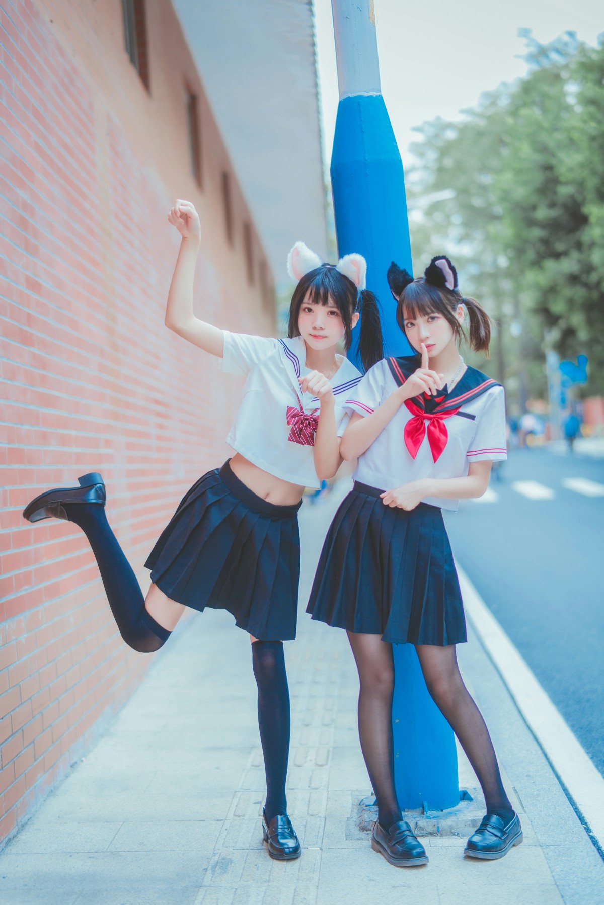 图片[2]-萝莉风COS 桜桃喵&amp;疯猫ss – JK百合2 – COSPLAY-小乔阁
