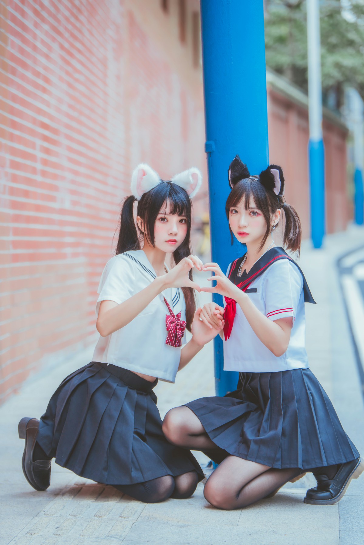 图片[8]-萝莉风COS 桜桃喵&amp;疯猫ss – JK百合2 – COSPLAY-小乔阁