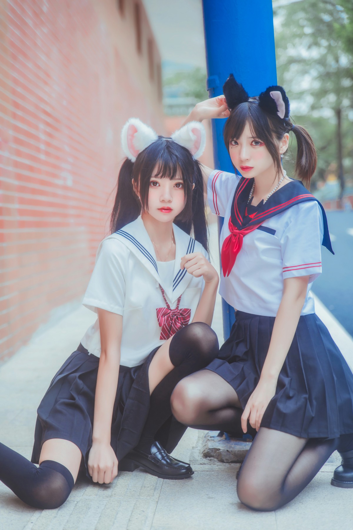 图片[11]-萝莉风COS 桜桃喵&amp;疯猫ss – JK百合2 – COSPLAY-小乔阁