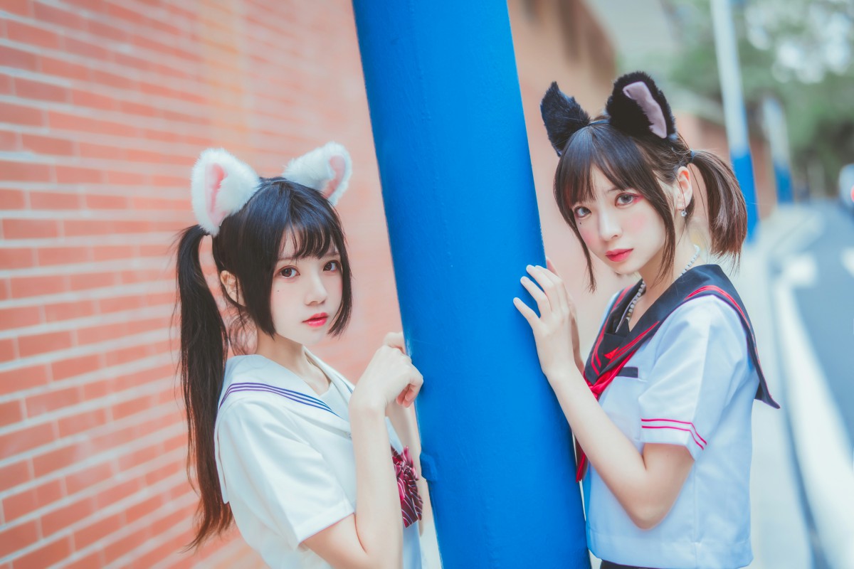 图片[13]-萝莉风COS 桜桃喵&amp;疯猫ss – JK百合2 – COSPLAY-小乔阁