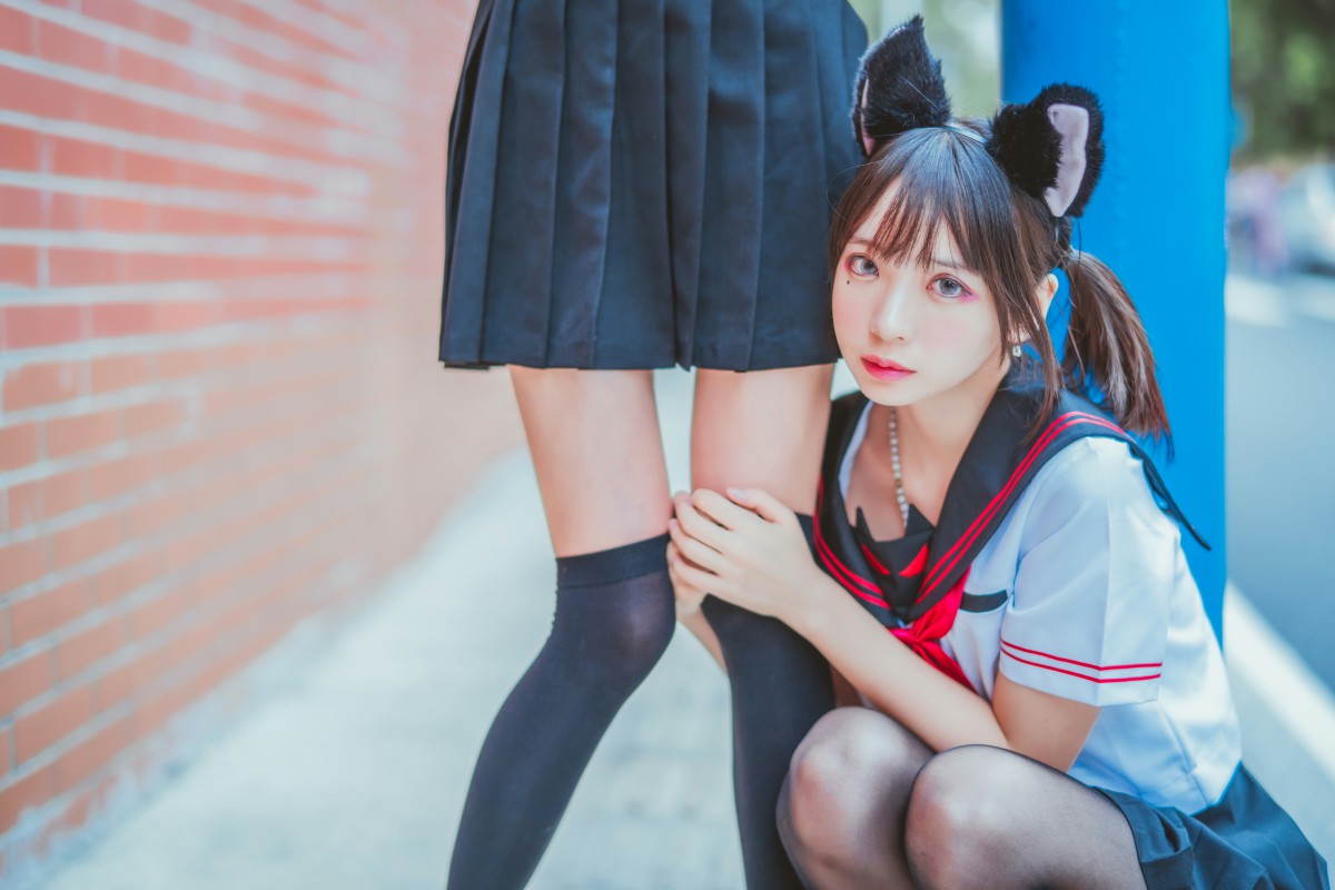 图片[16]-萝莉风COS 桜桃喵&amp;疯猫ss – JK百合2 – COSPLAY-小乔阁