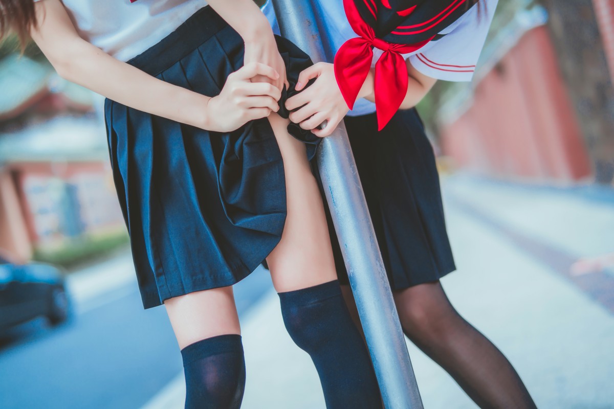 图片[25]-萝莉风COS 桜桃喵&amp;疯猫ss – JK百合2 – COSPLAY-小乔阁