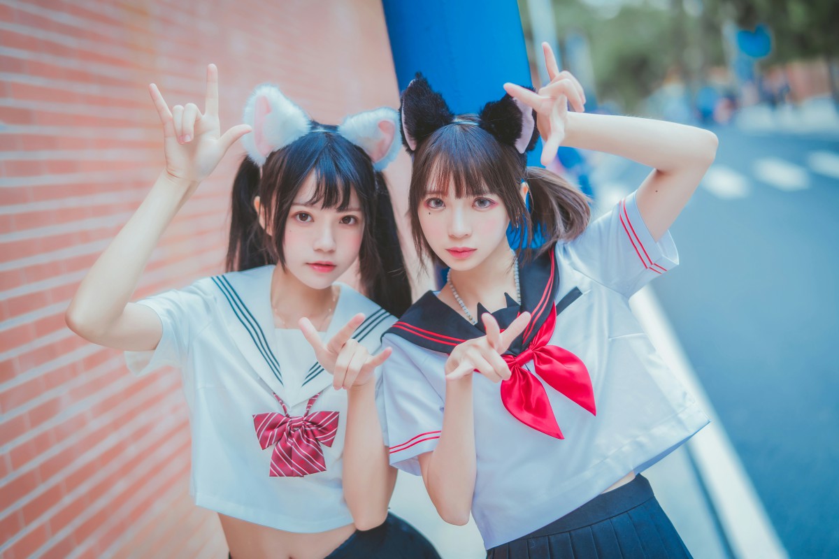 图片[30]-萝莉风COS 桜桃喵&amp;疯猫ss – JK百合2 – COSPLAY-小乔阁