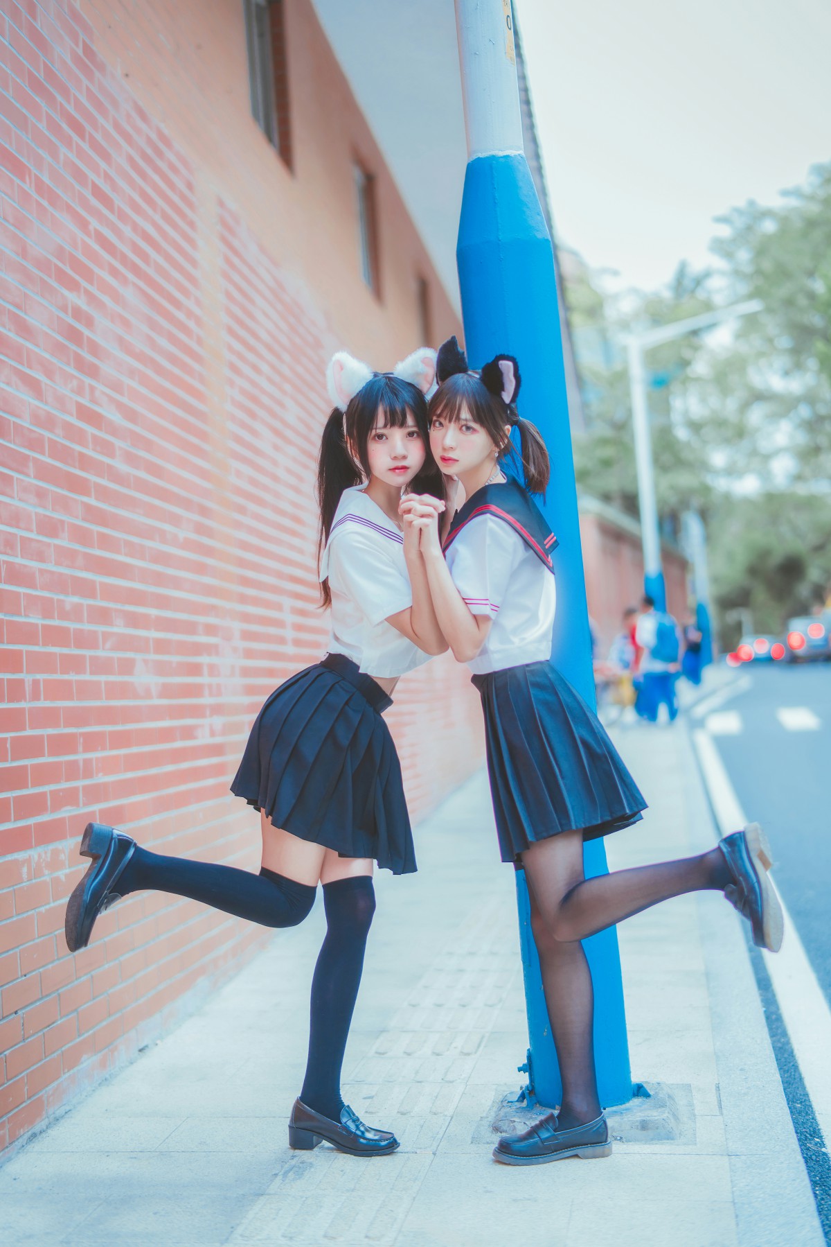 图片[31]-萝莉风COS 桜桃喵&amp;疯猫ss – JK百合2 – COSPLAY-小乔阁