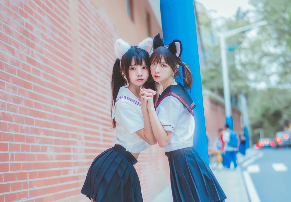 图片[32]-萝莉风COS 桜桃喵&amp;疯猫ss – JK百合2 – COSPLAY-小乔阁