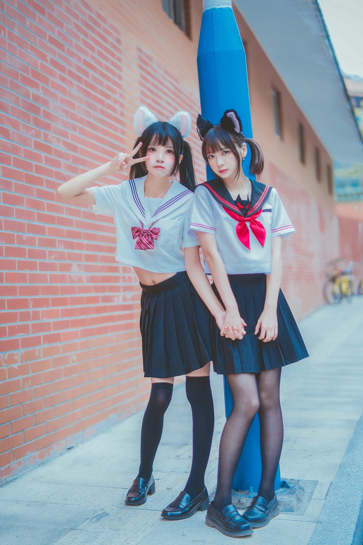 图片[33]-萝莉风COS 桜桃喵&amp;疯猫ss – JK百合2 – COSPLAY-小乔阁