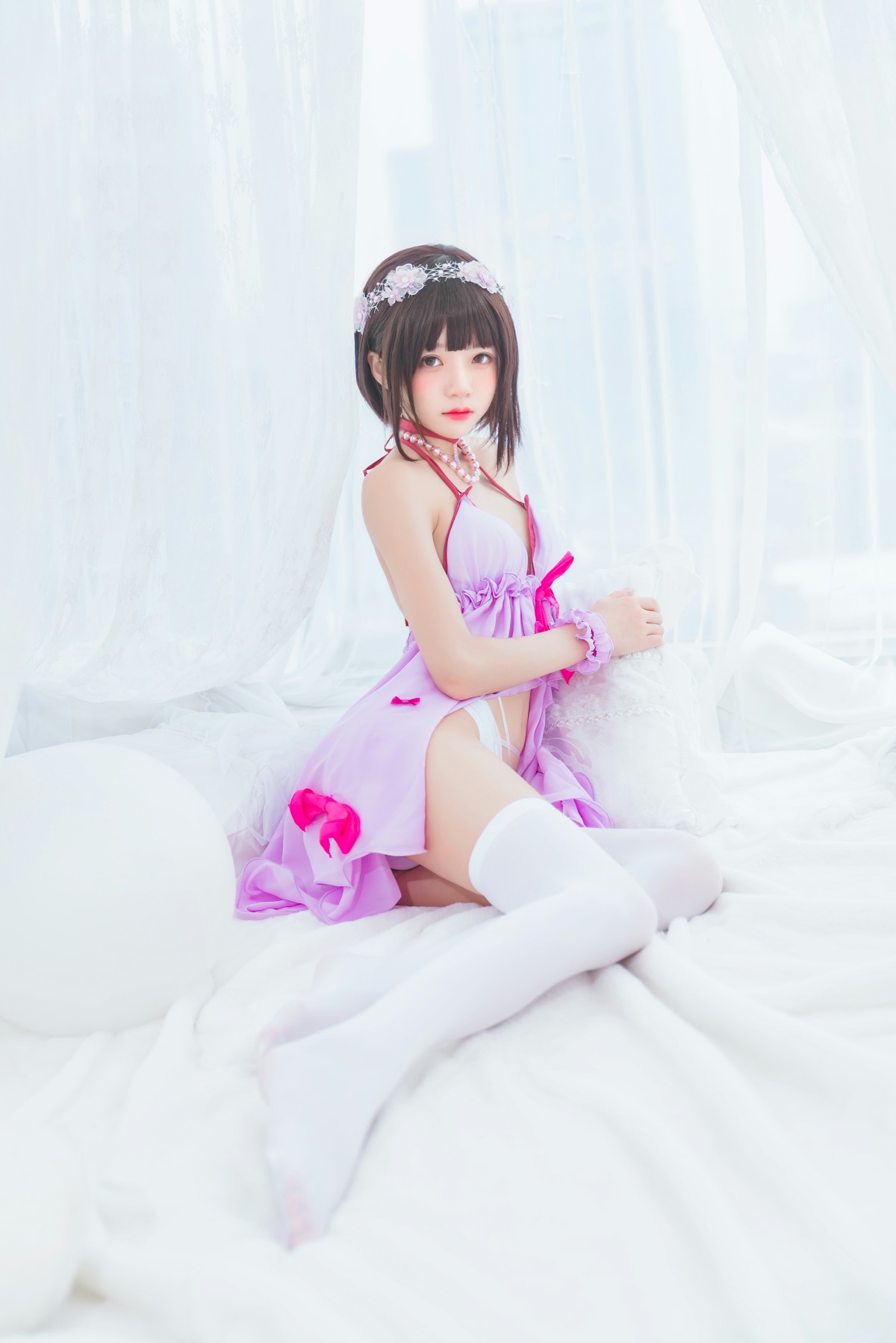图片[2]-萝莉风COS 桜桃喵 – 加藤惠系列之小睡裙 – COSPLAY-小乔阁